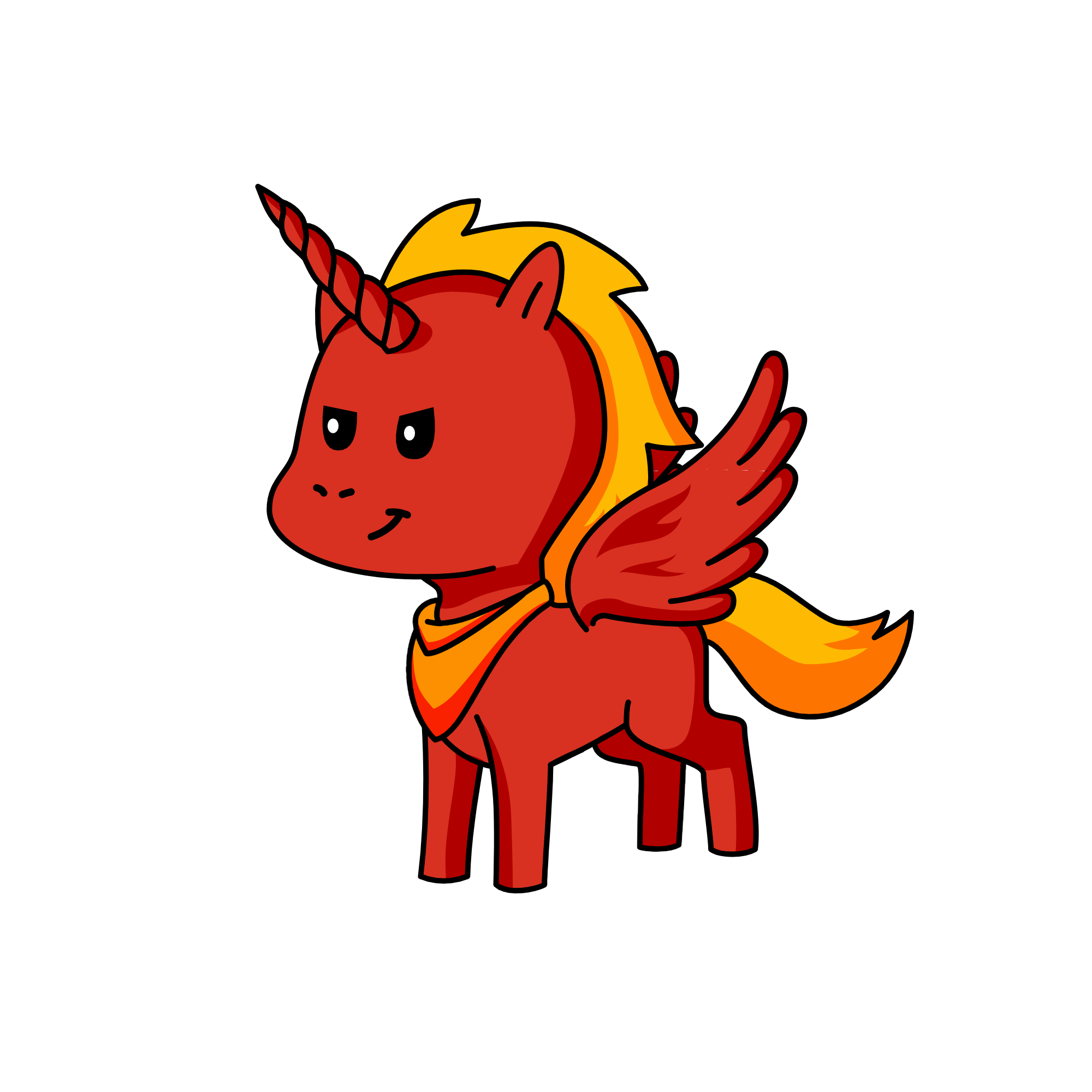 Flame, the unicorn