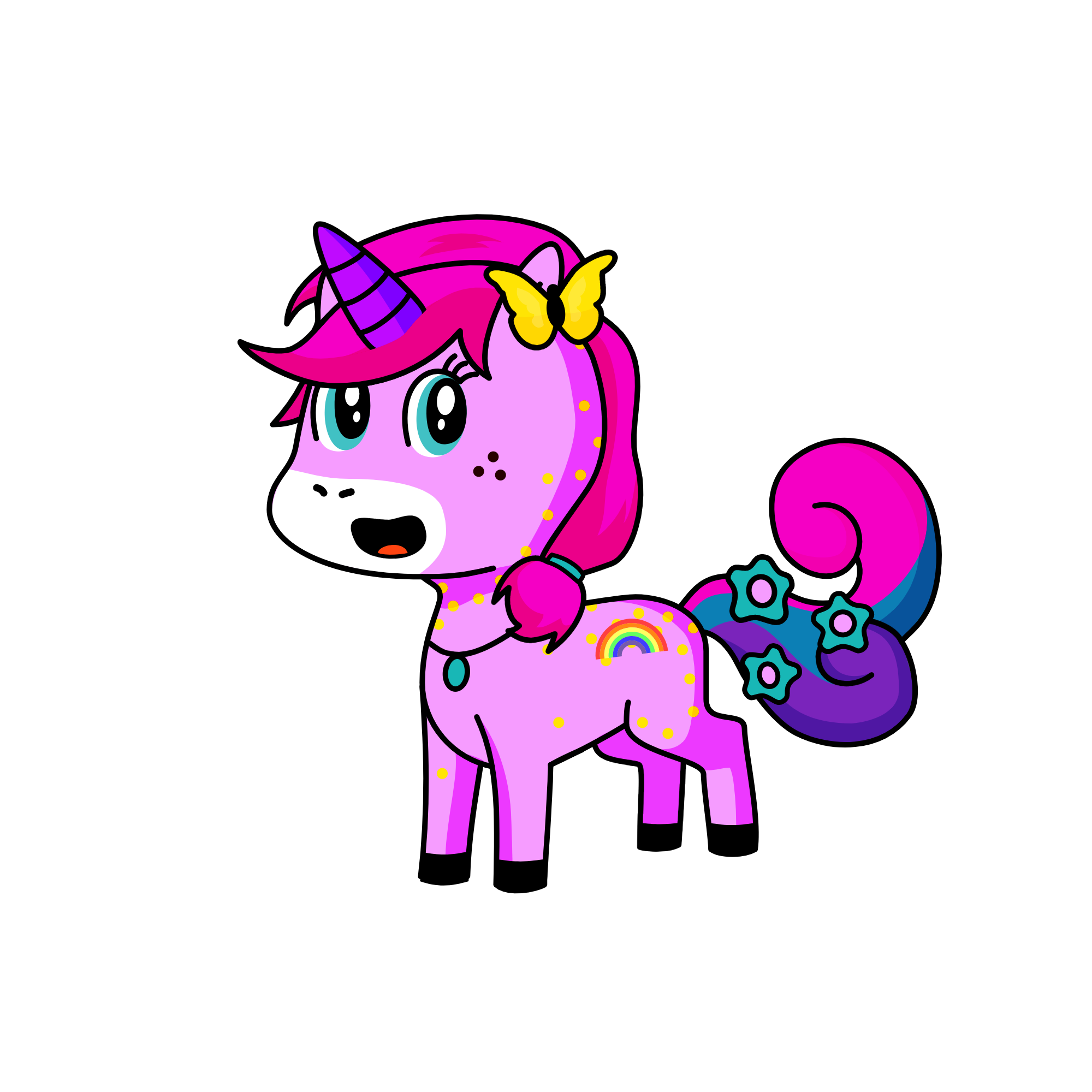 Pinky, the unicorn