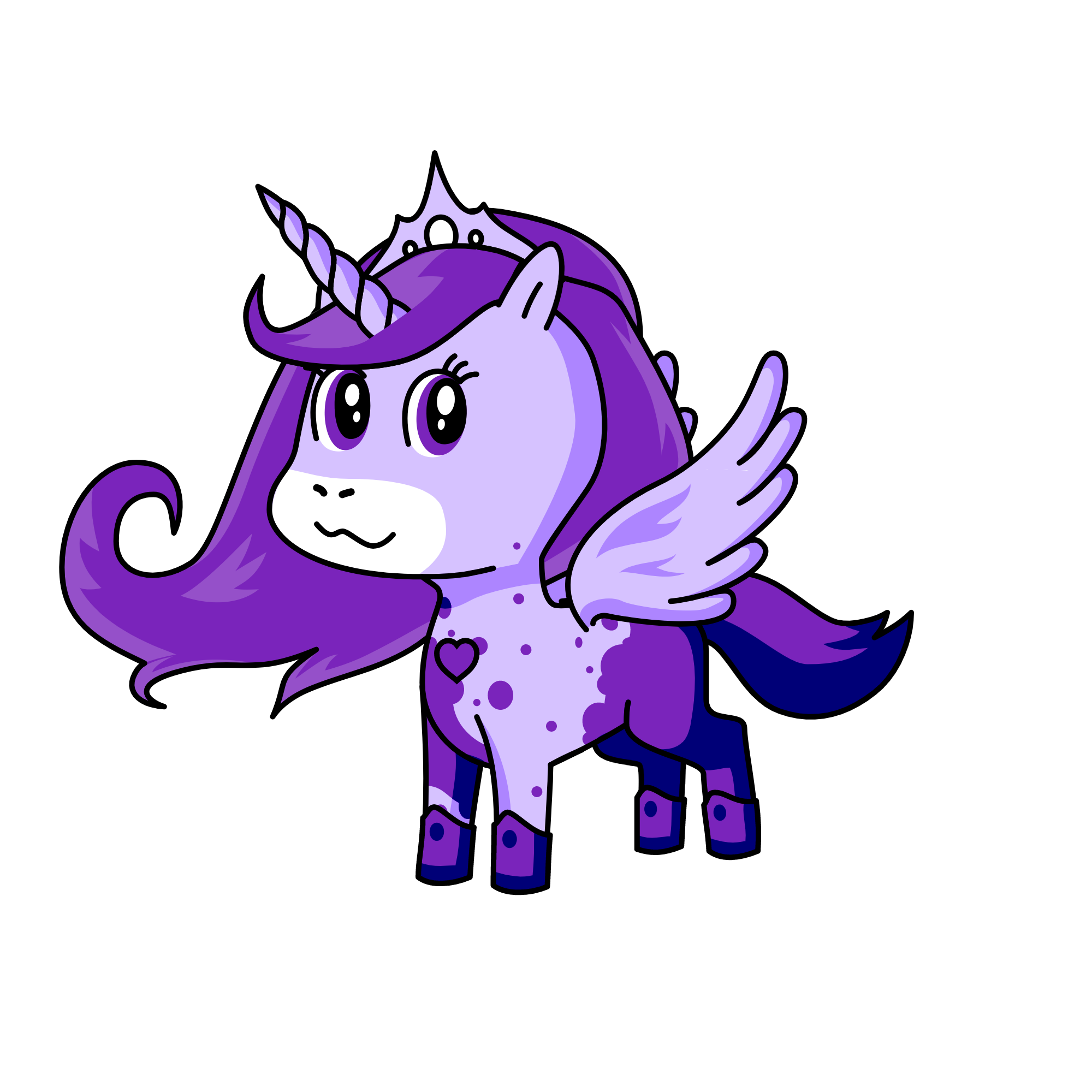 purple night, the unicorn