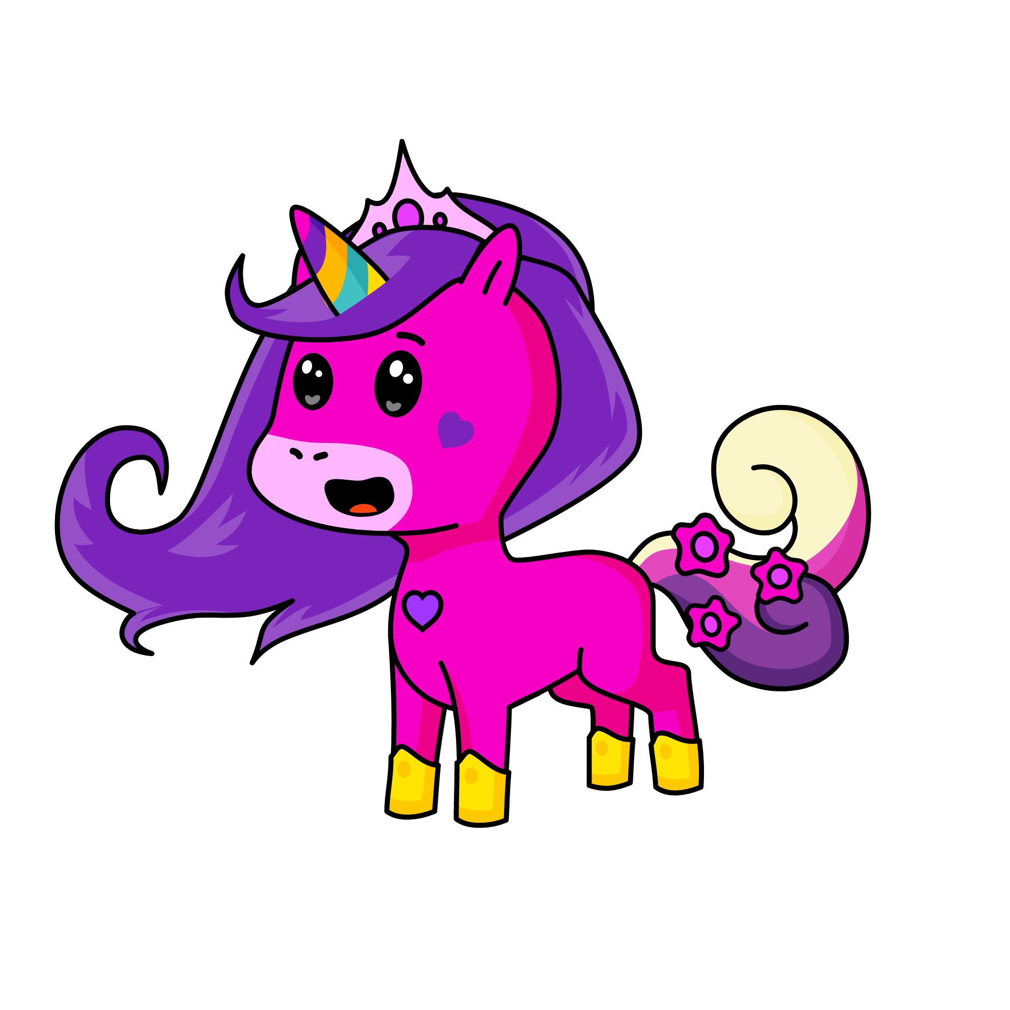 Cute Pinky, the unicorn