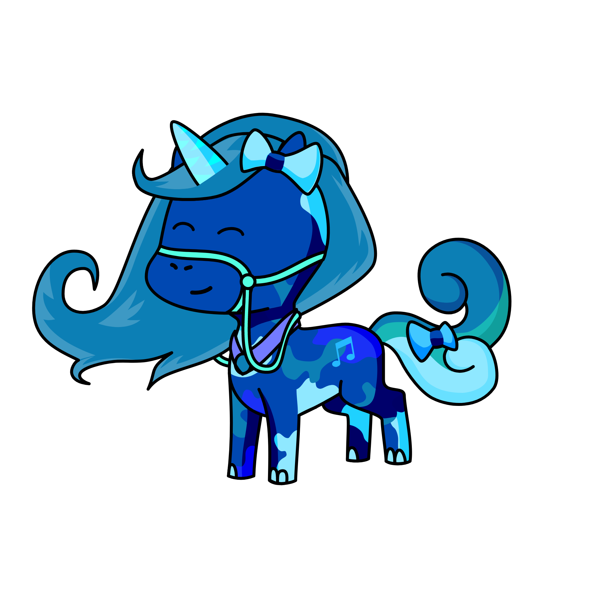 Blueye Night, the unicorn