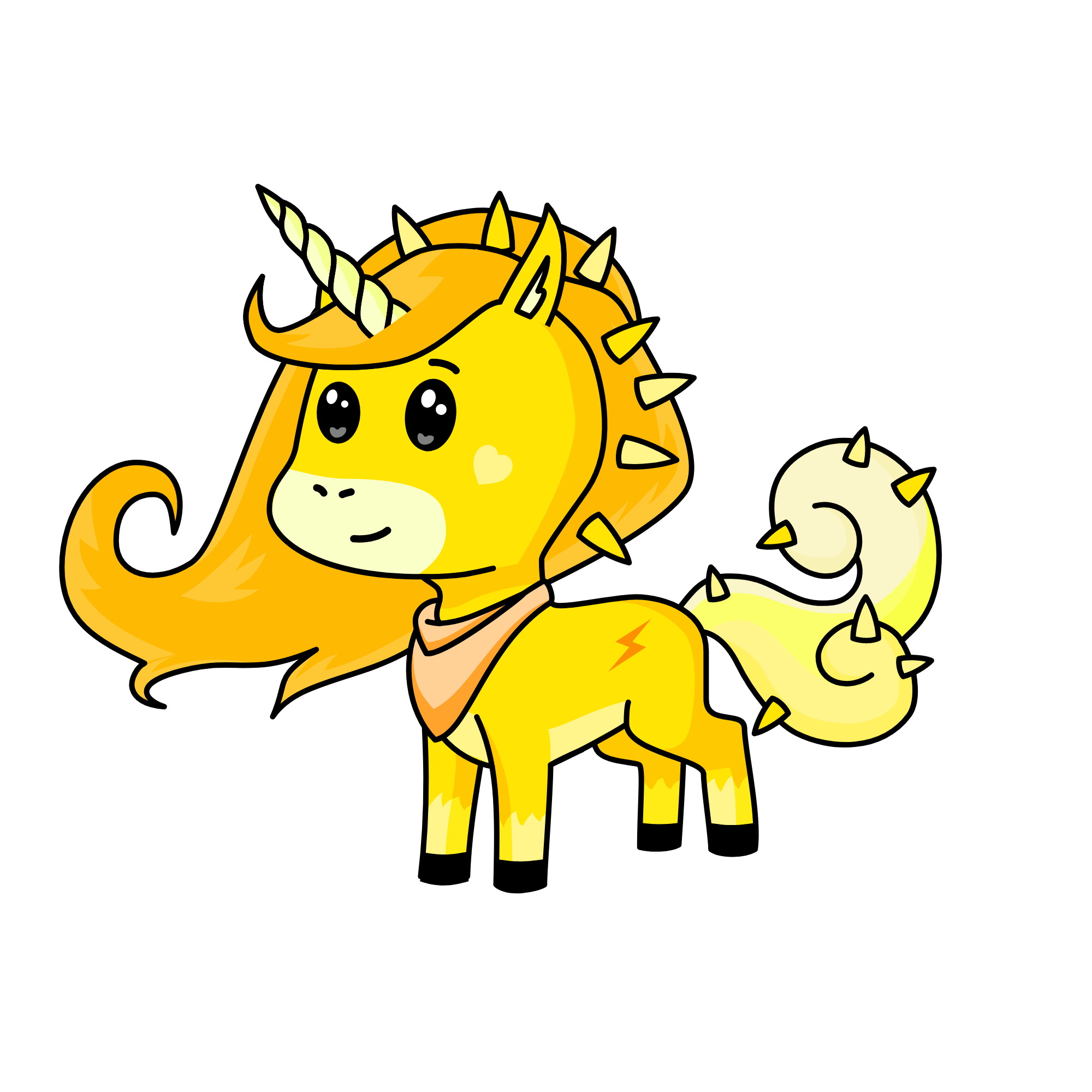 Sun Shining, the unicorn