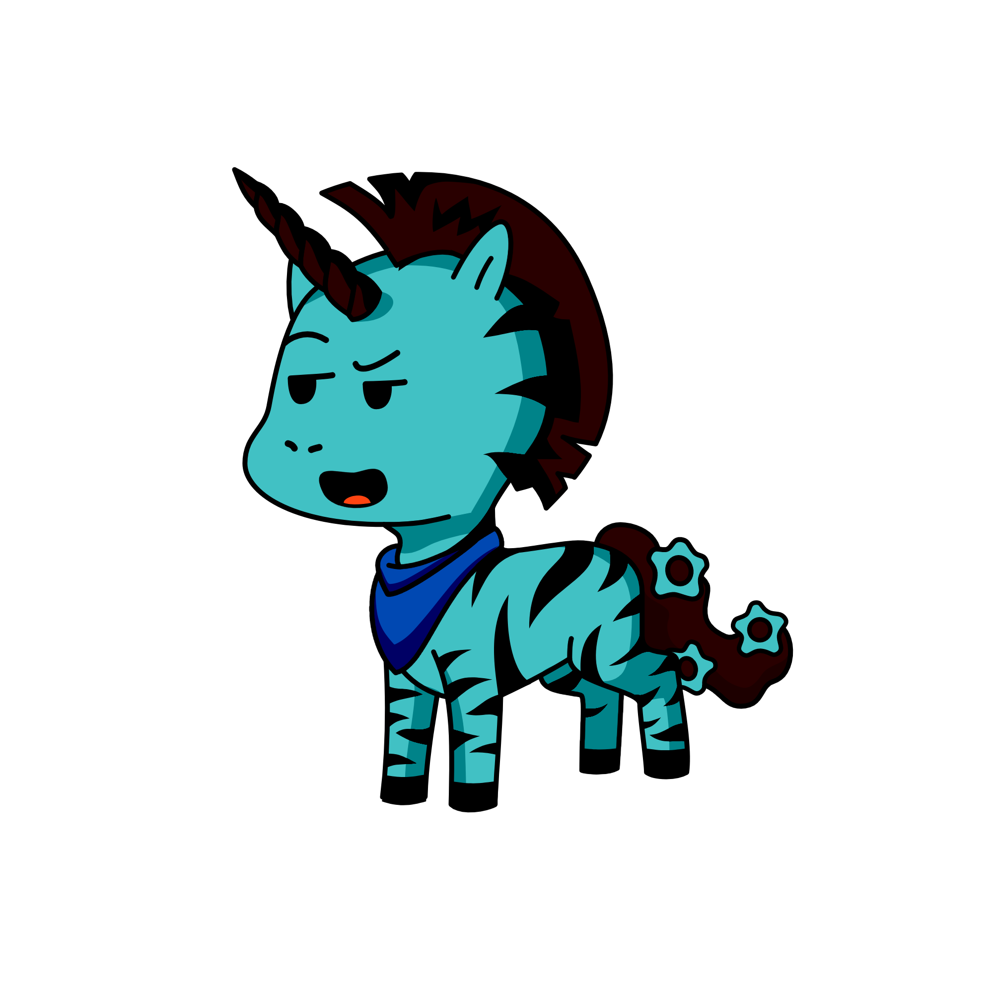 BlueHue, the unicorn