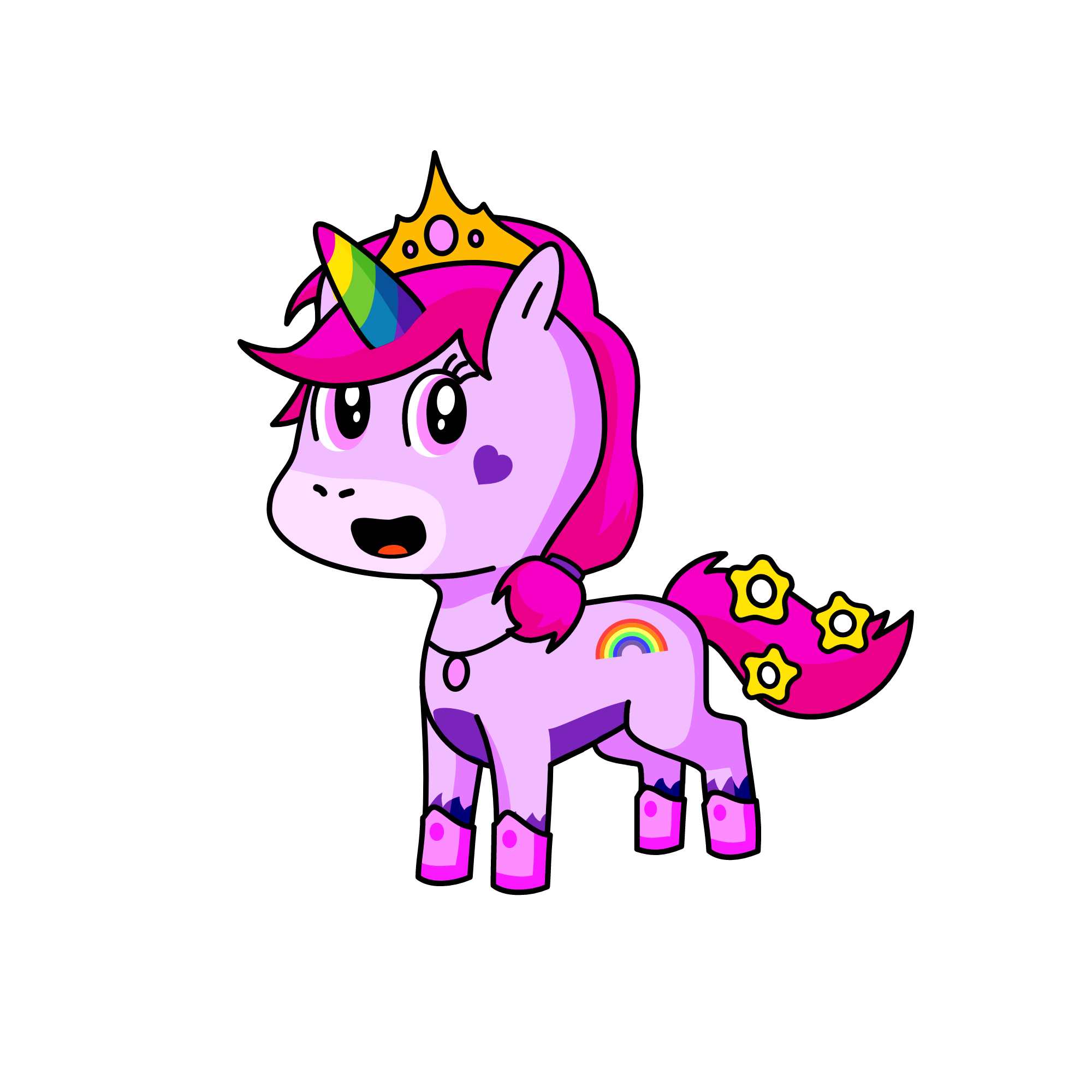 Princess Fluffy❤️, the unicorn