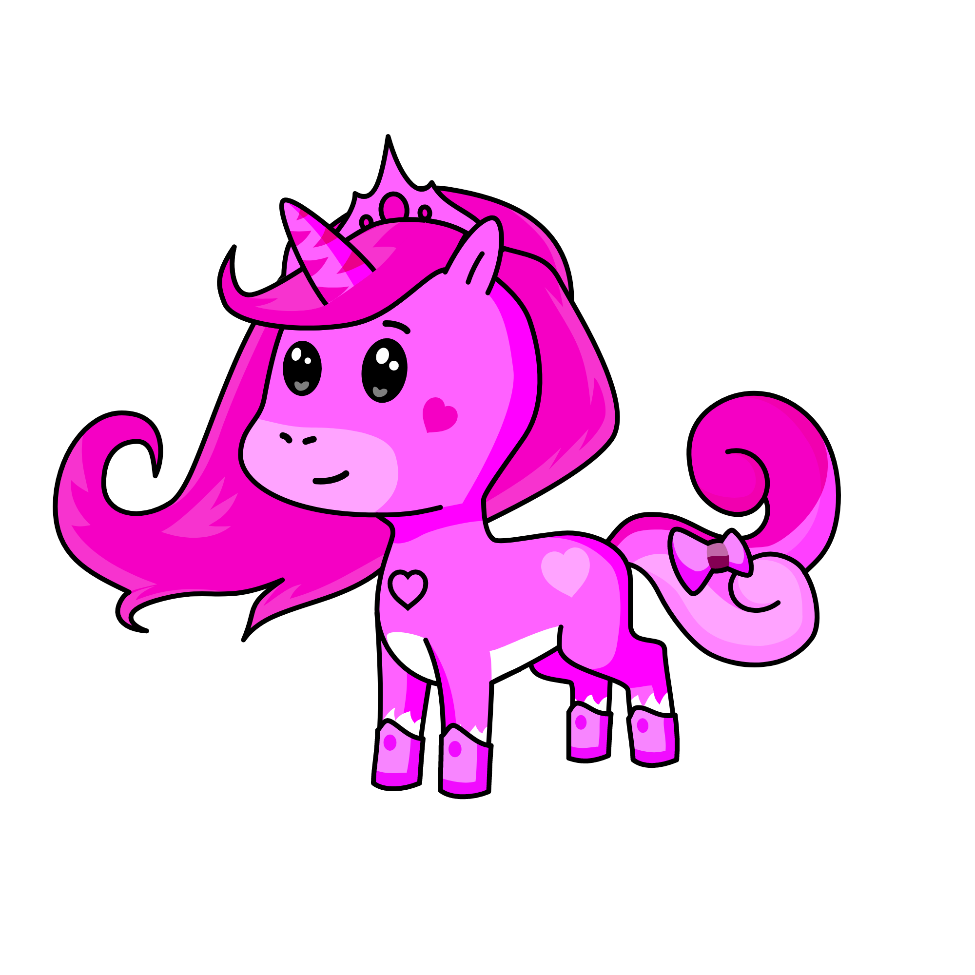Pinky Lovely, the unicorn