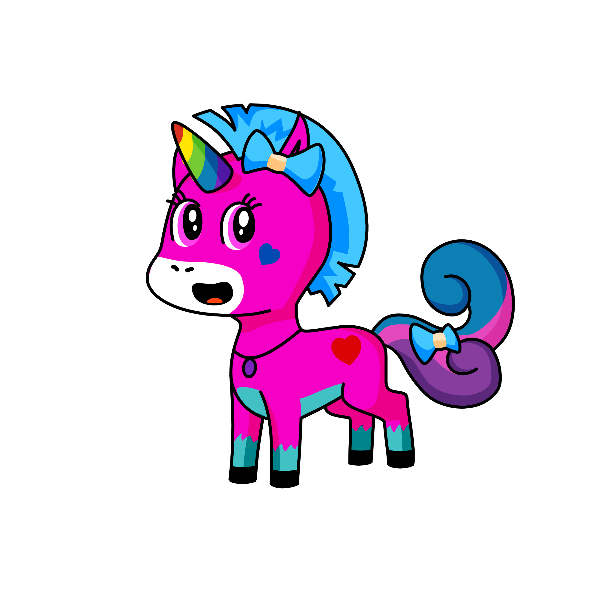 Pinky, the unicorn