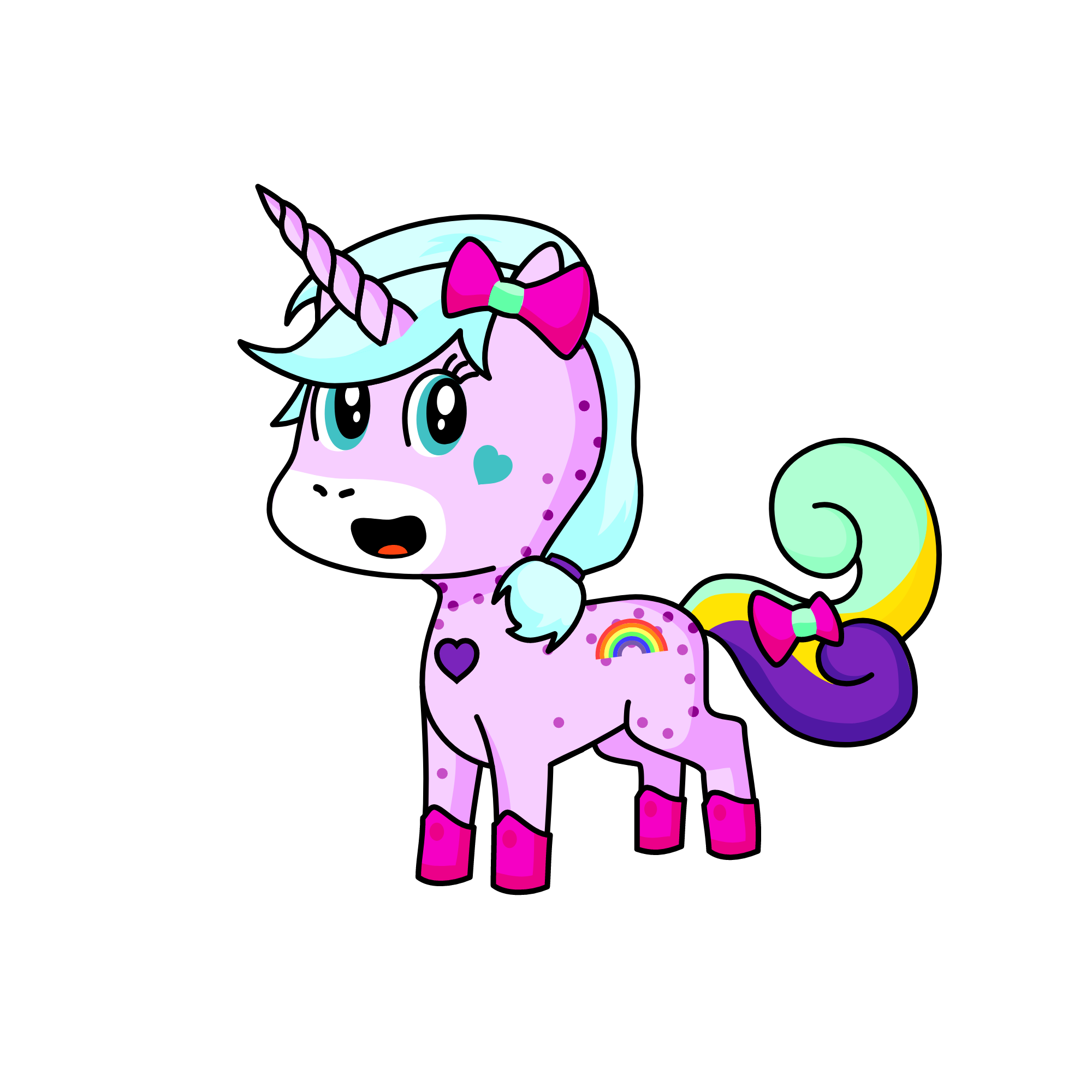 Sweet, the unicorn