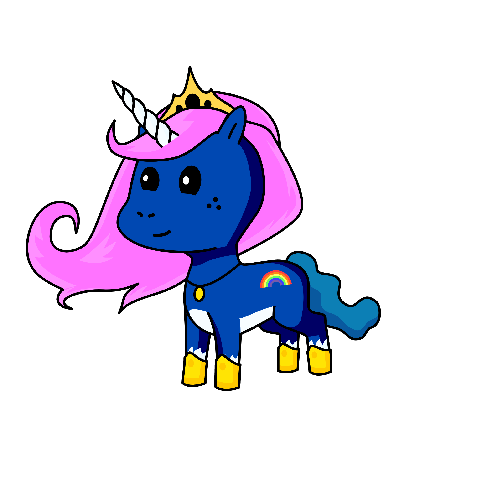 Princess Celestia and Princess Luna, the unicorn