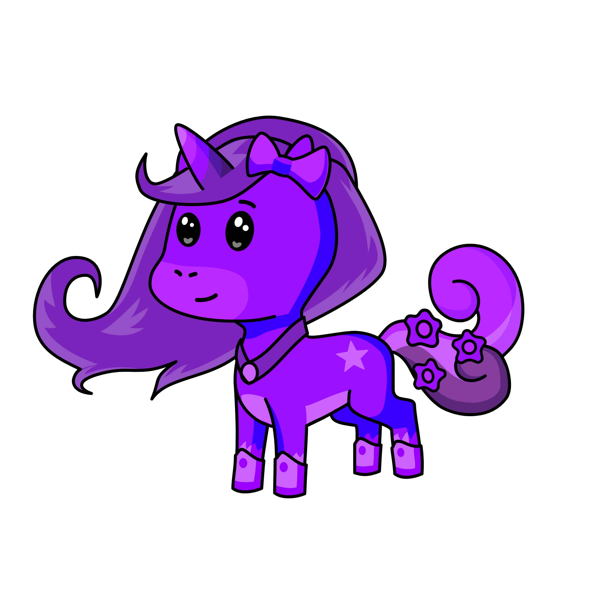 Princess Purple Night, the unicorn