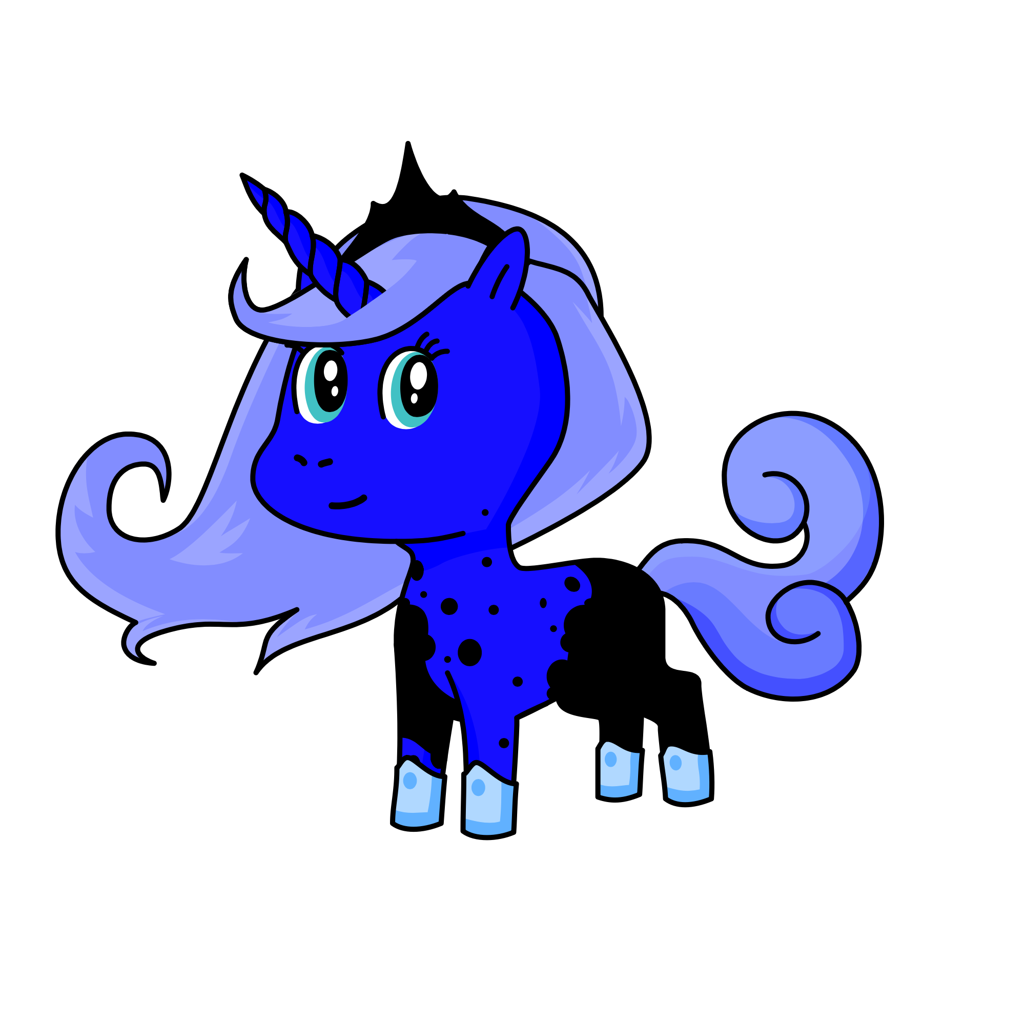 Normal luna still a unicorn, the unicorn