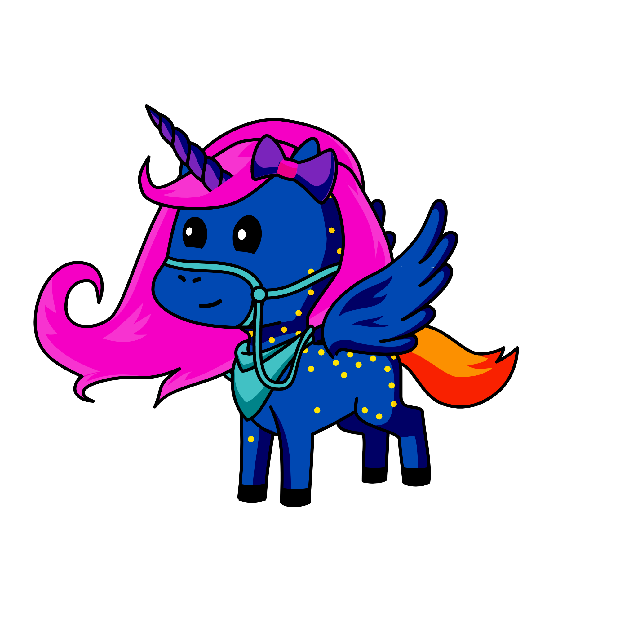 Glitter, the unicorn