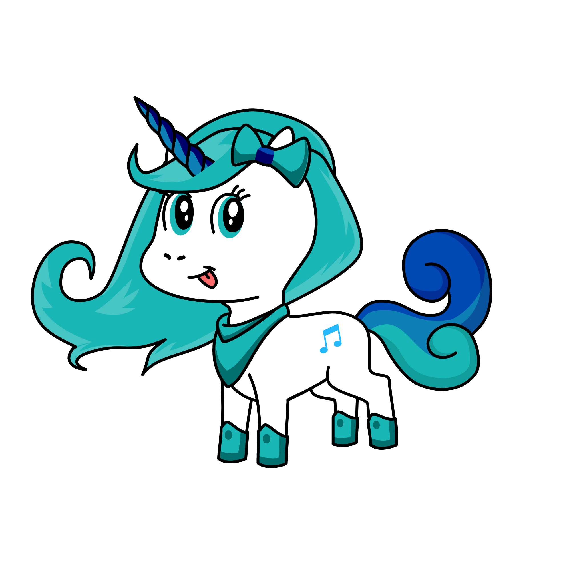 snowy, the unicorn