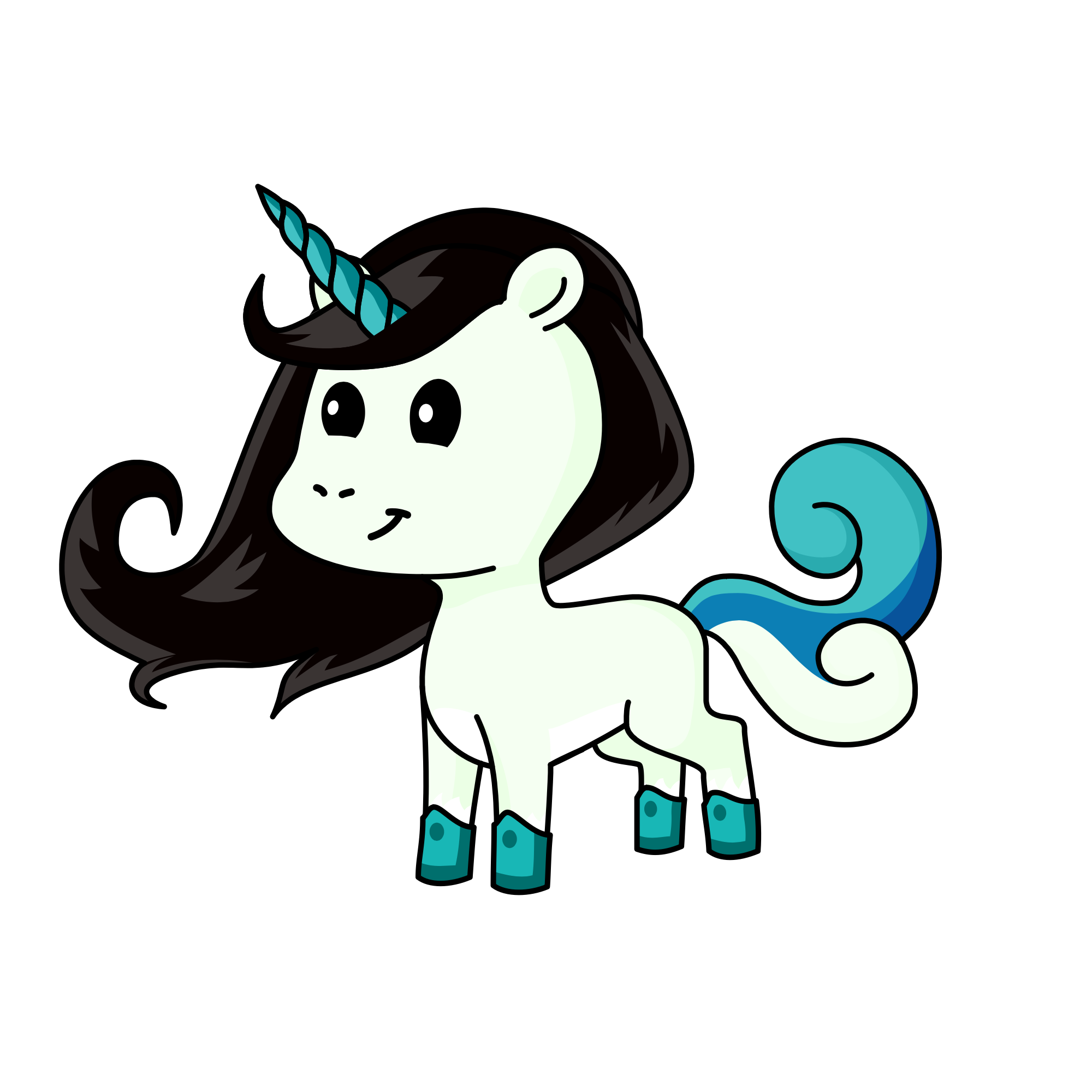 Cloudy, the unicorn