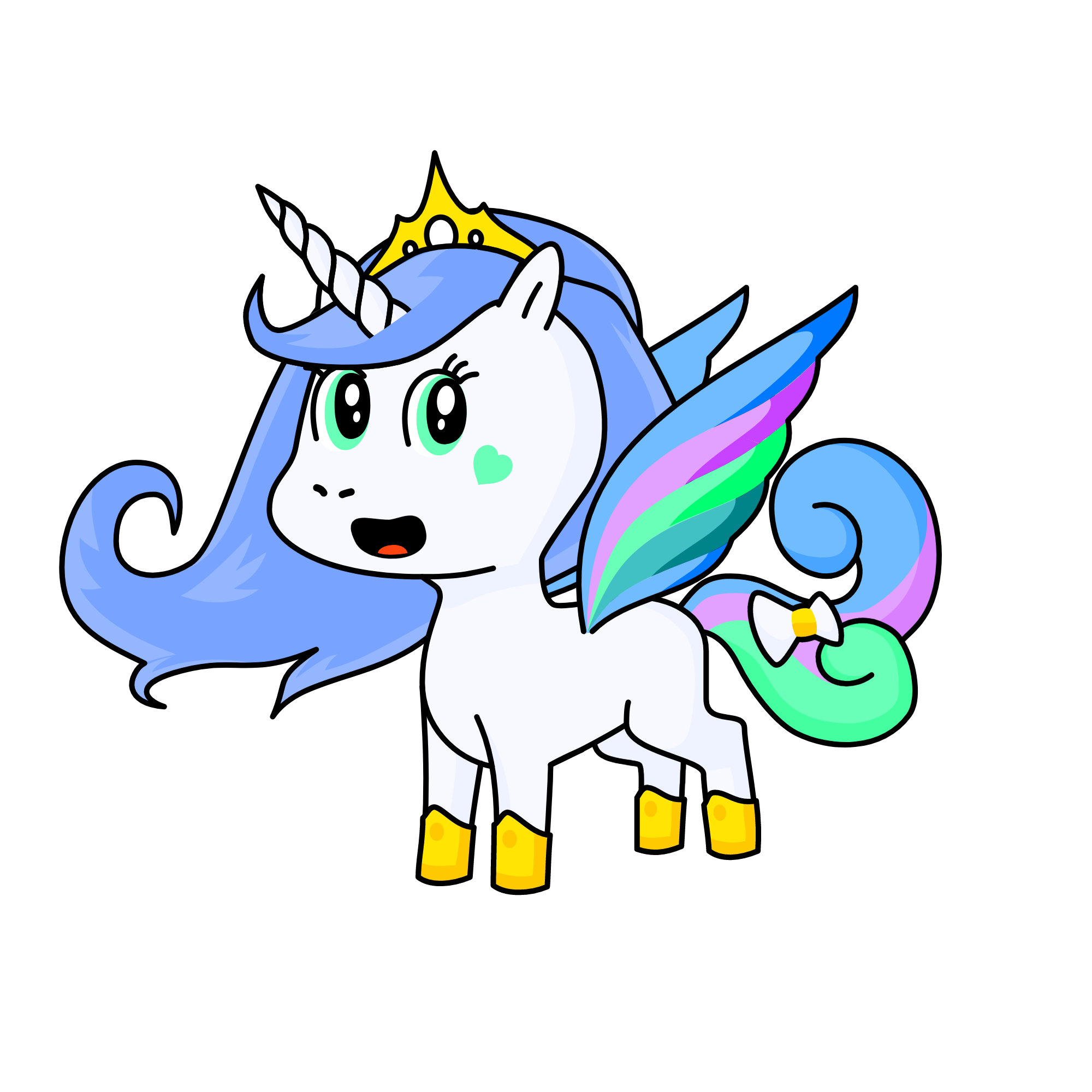 Queen celestia, the unicorn