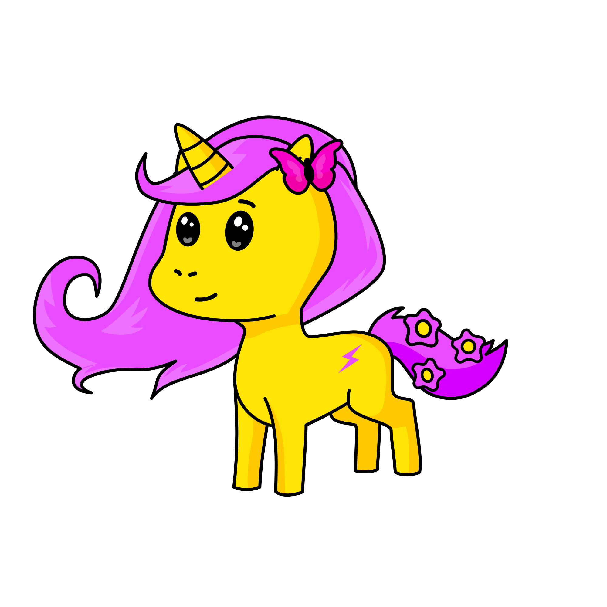 Fluttershy, the unicorn