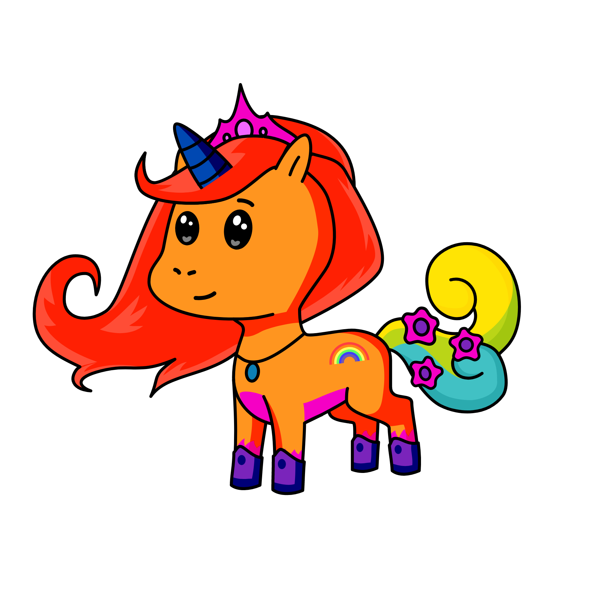 Princess Red Magic, the unicorn
