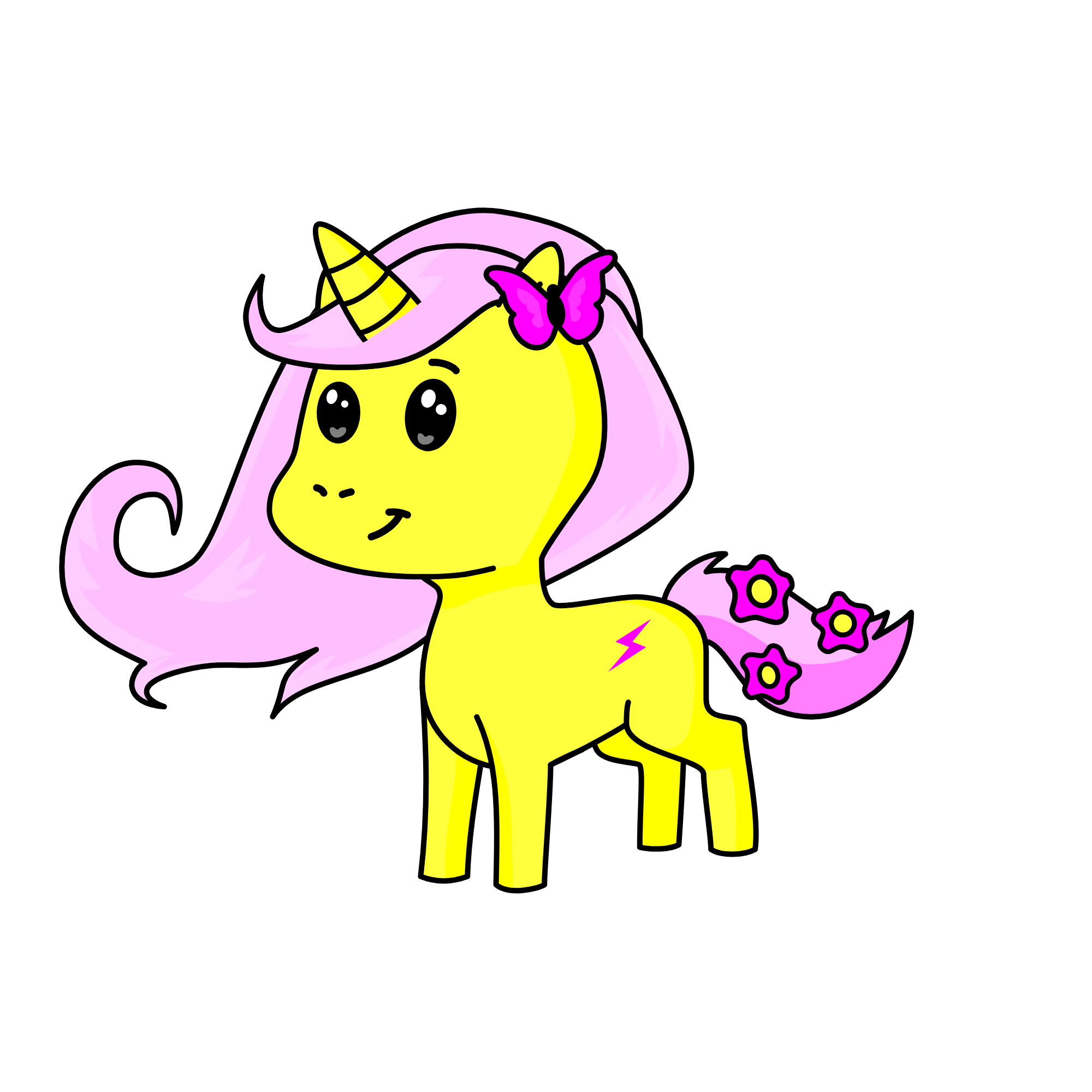 fluttershy, the unicorn
