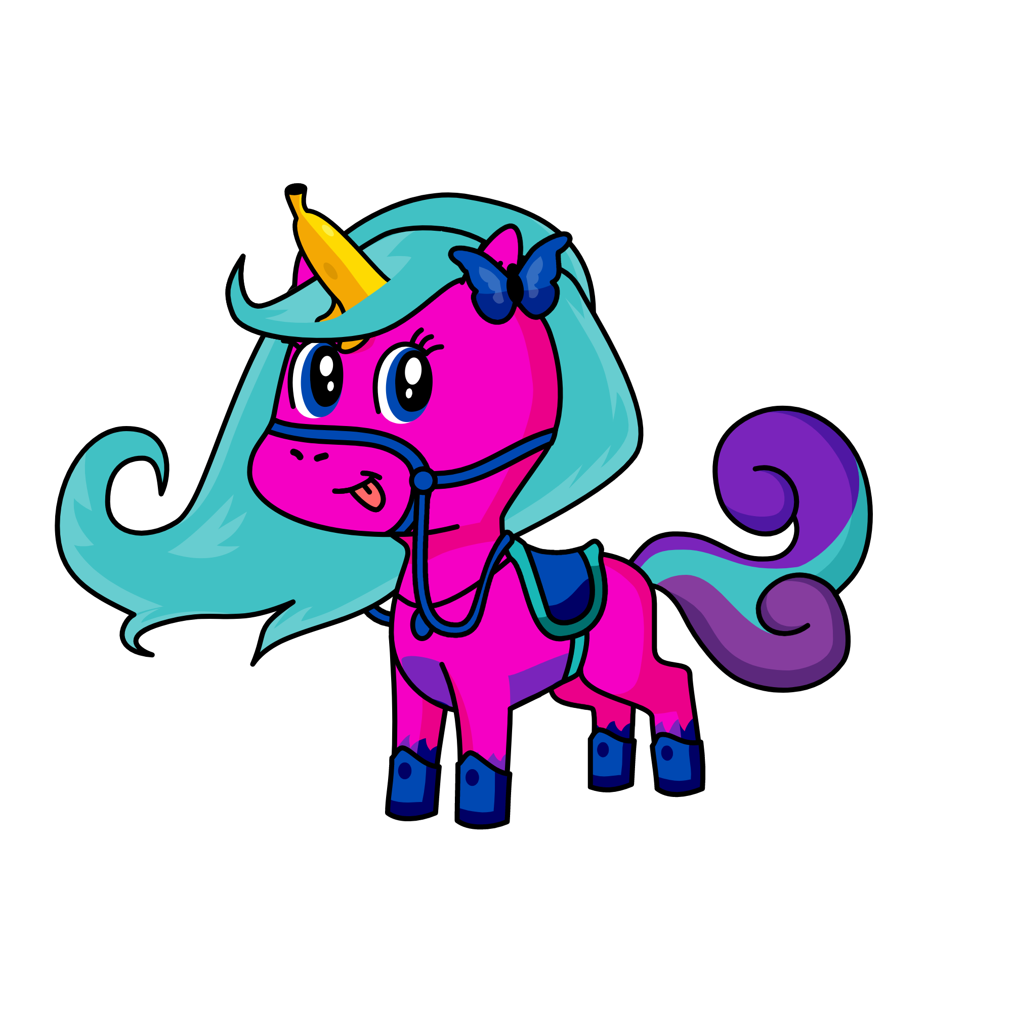b, the unicorn