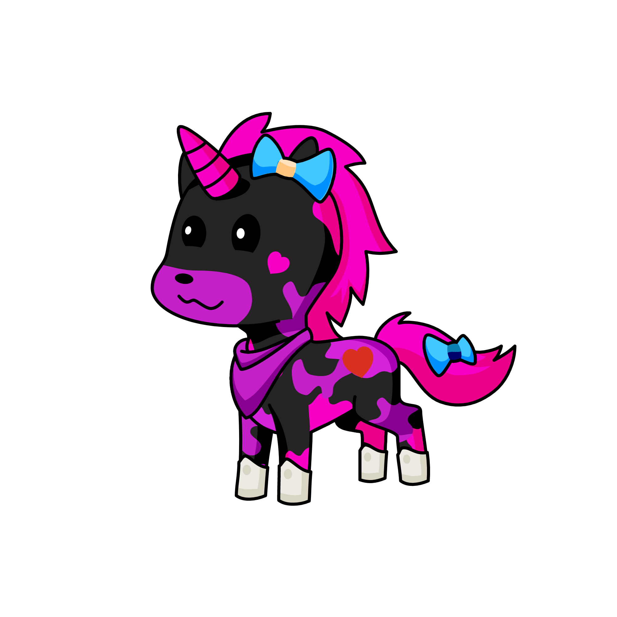 Mr. pink, the unicorn