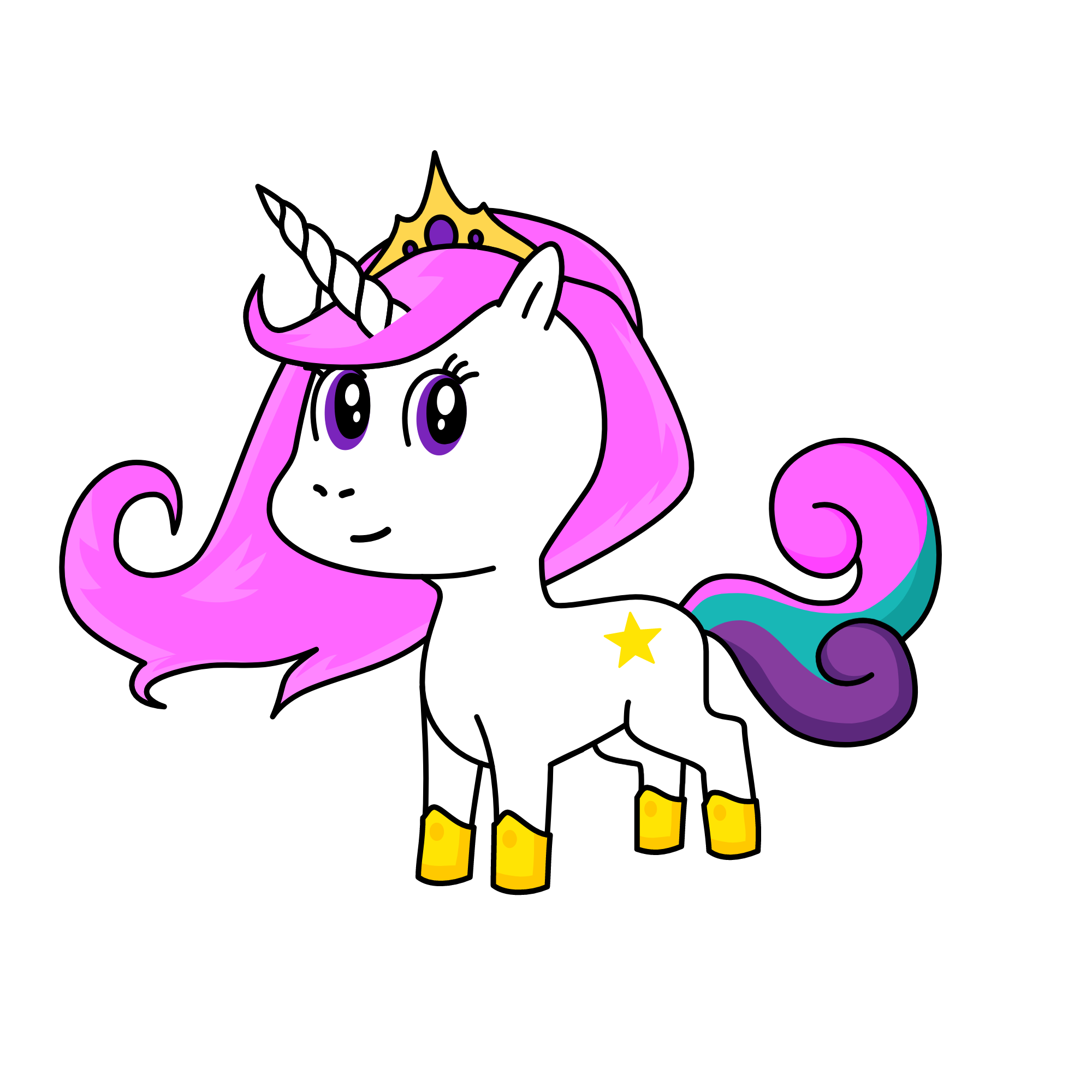 normal unicorn nothing special trying to make princess celistia, the unicorn