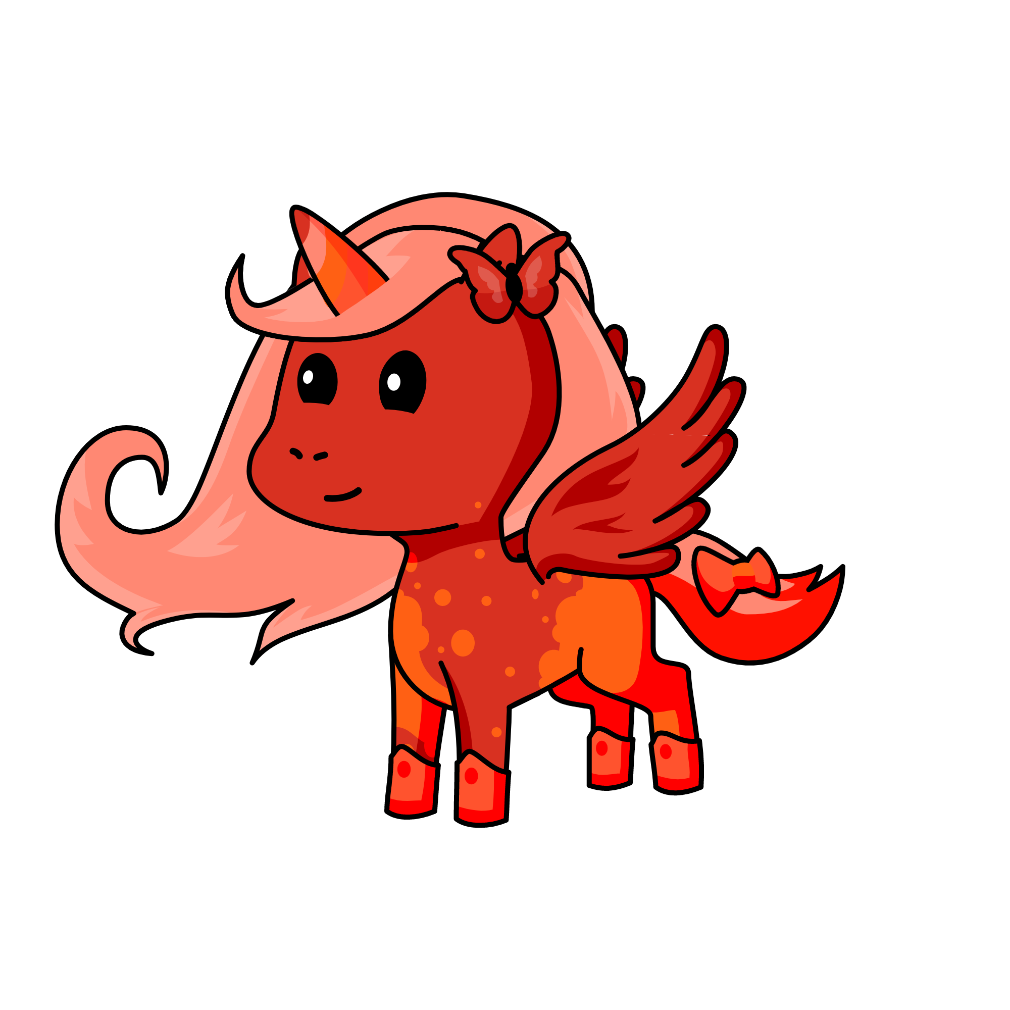 red, the unicorn