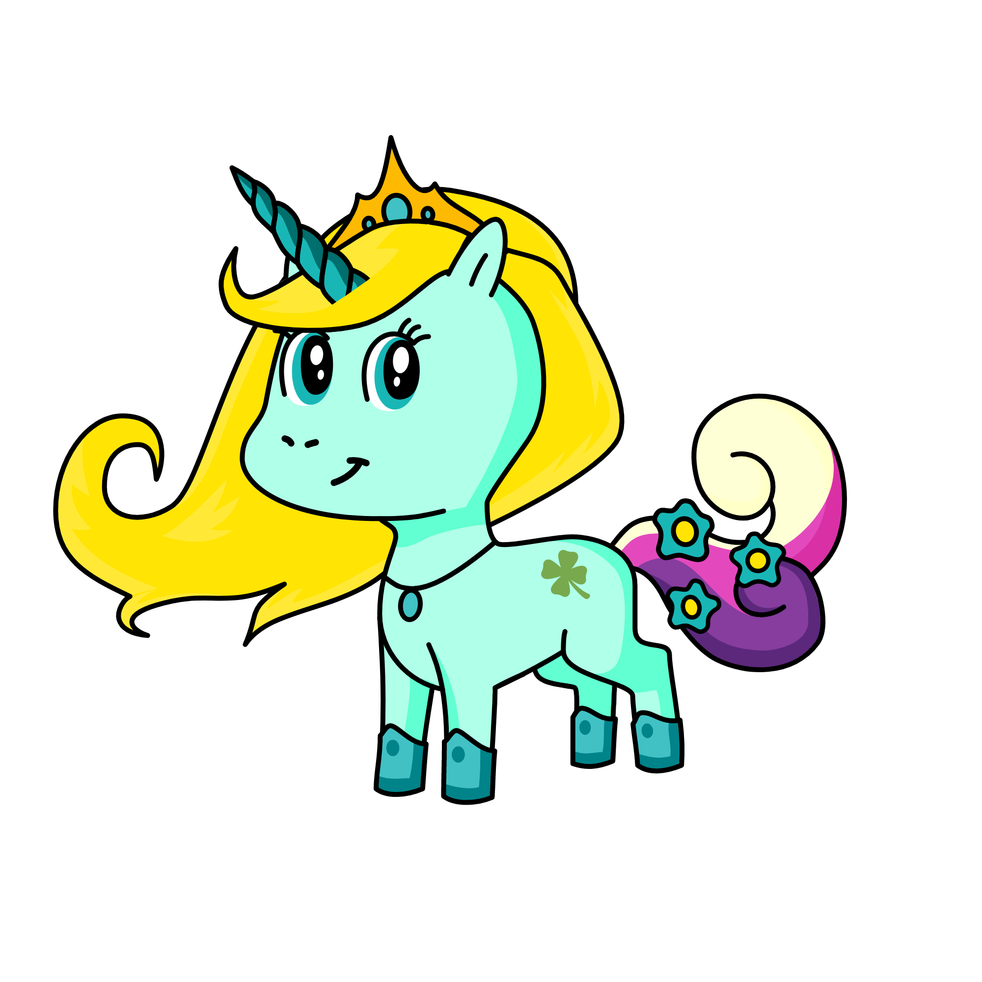 PRINCESS EMERALD, the unicorn