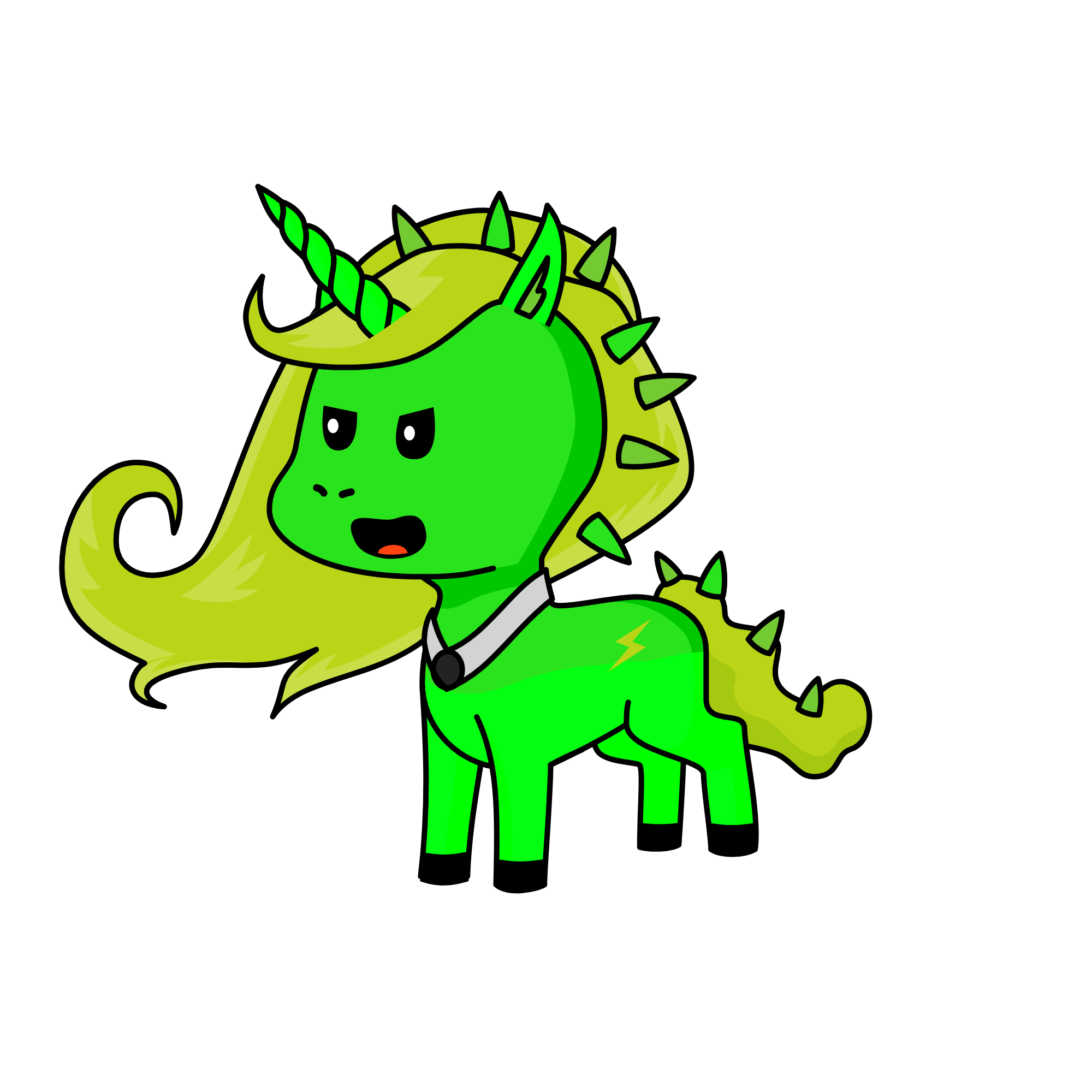 Queen Moon Straghight, the unicorn