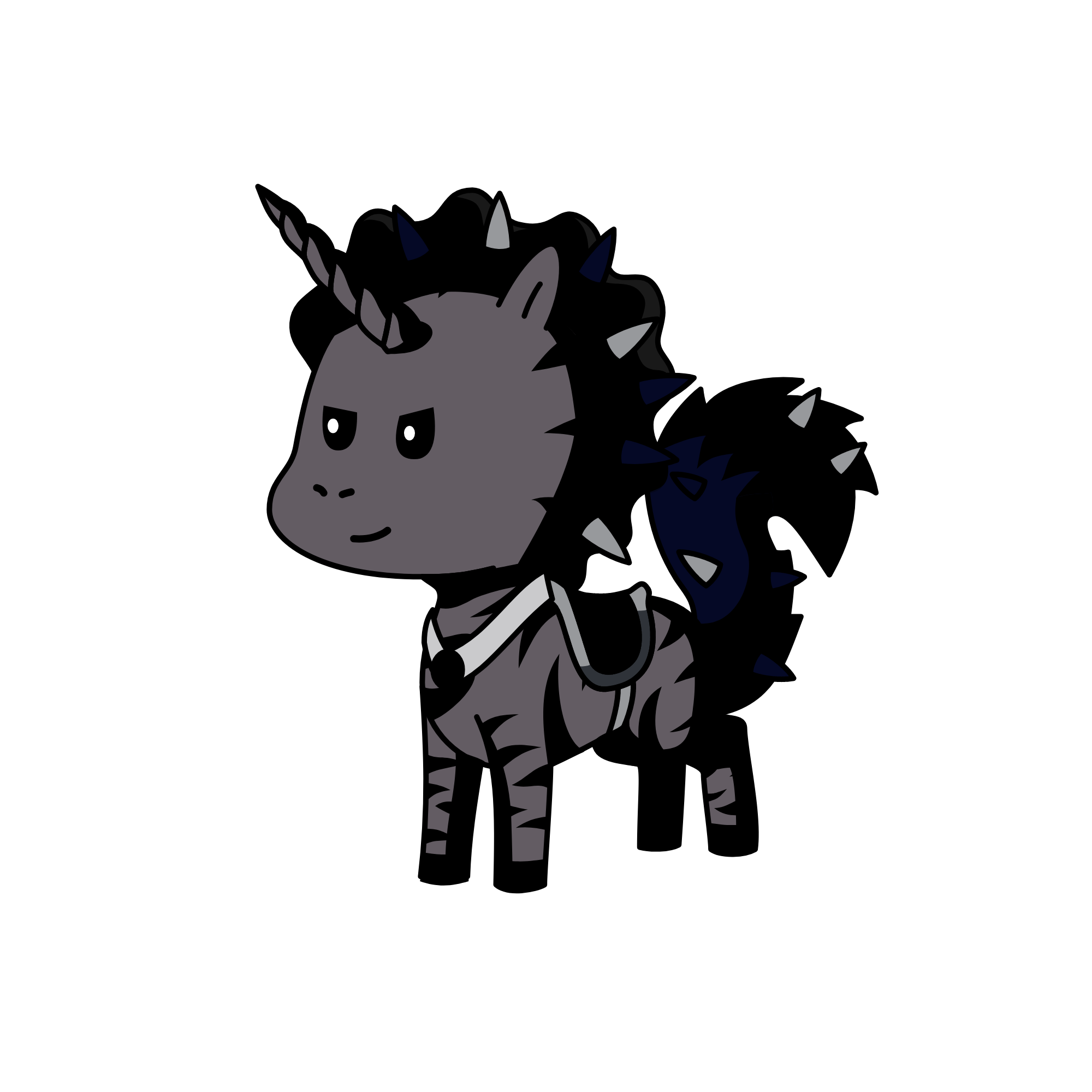 Princess Yellow Love Princess Black Evil, the unicorn