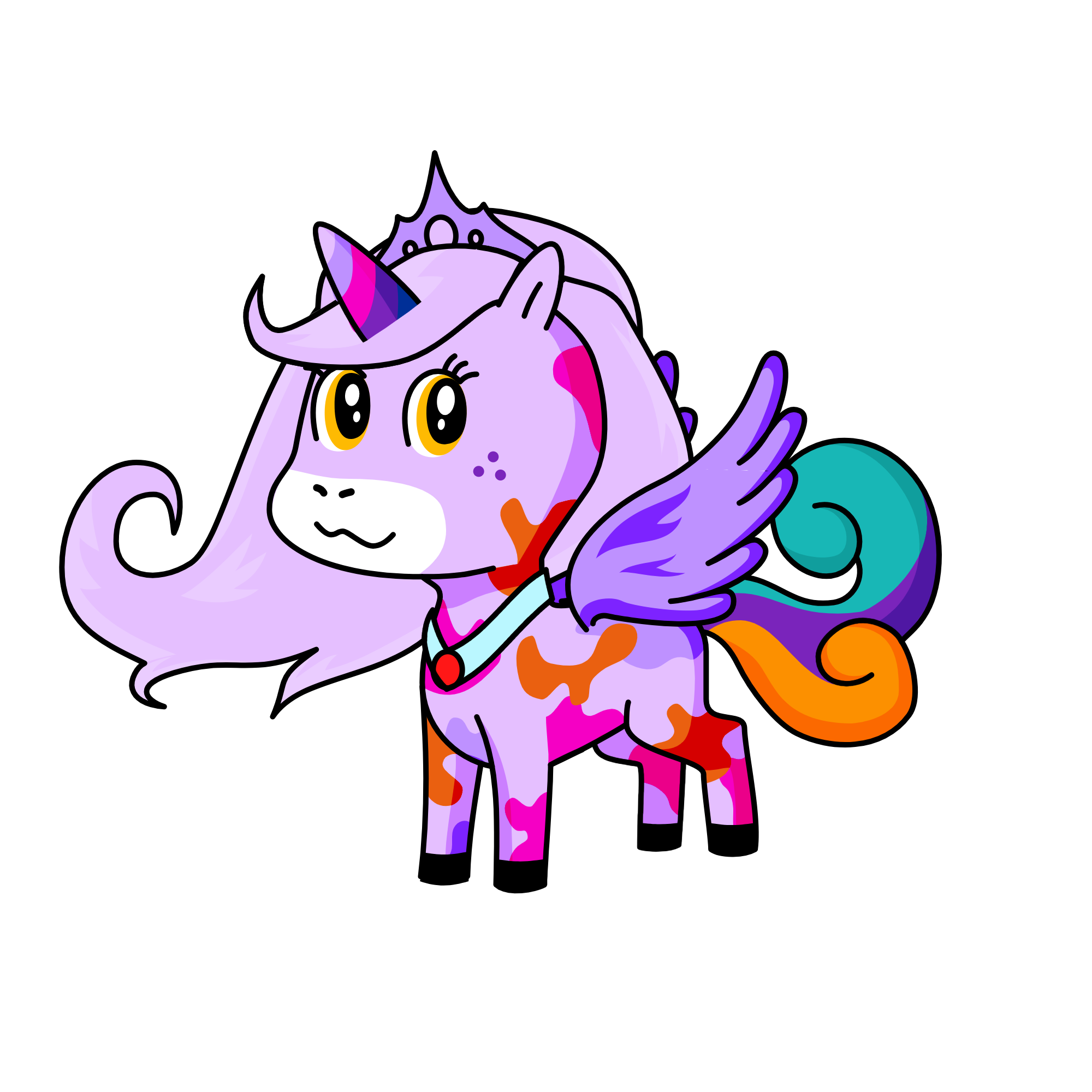 Princess Spitsey, the unicorn
