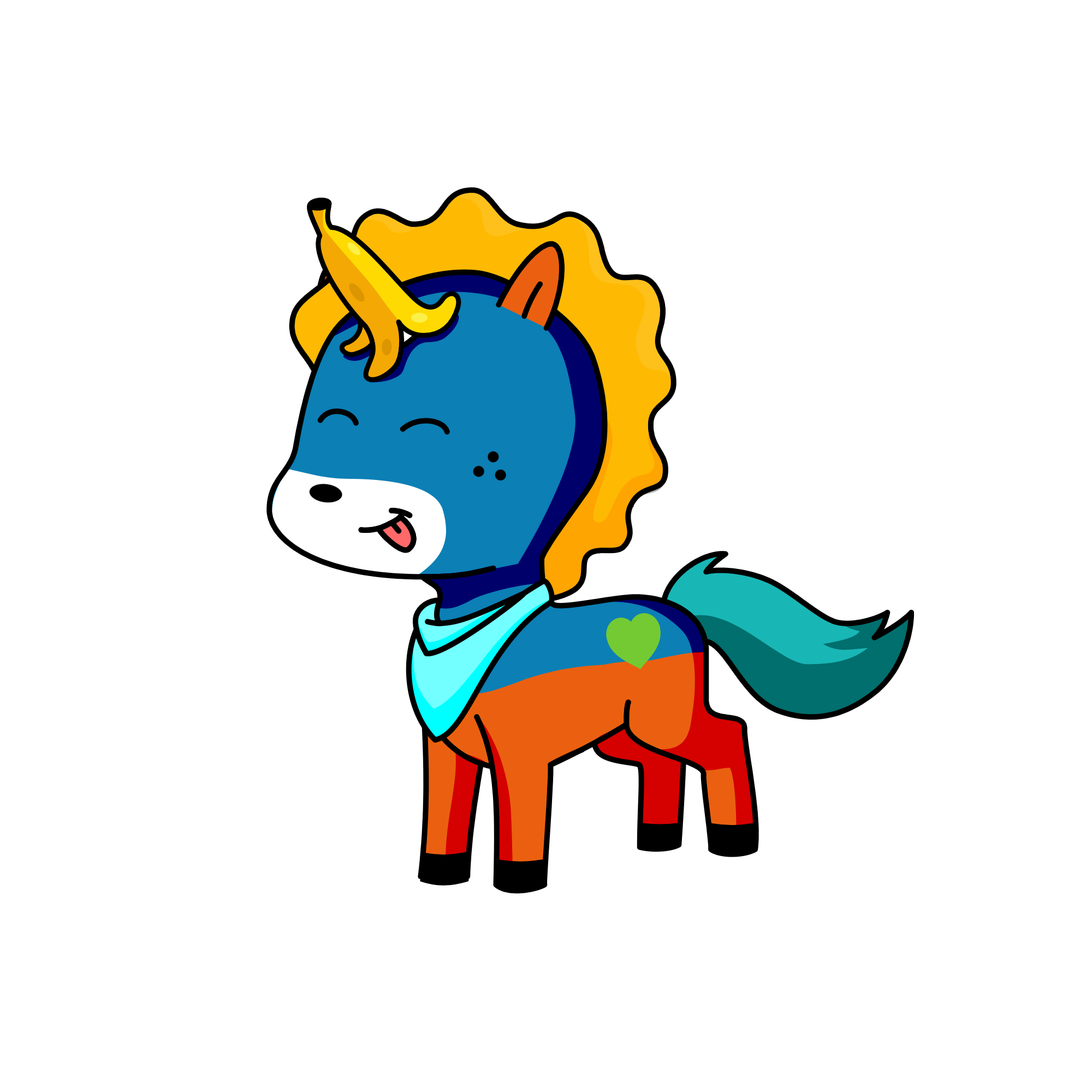 Dressy, the unicorn