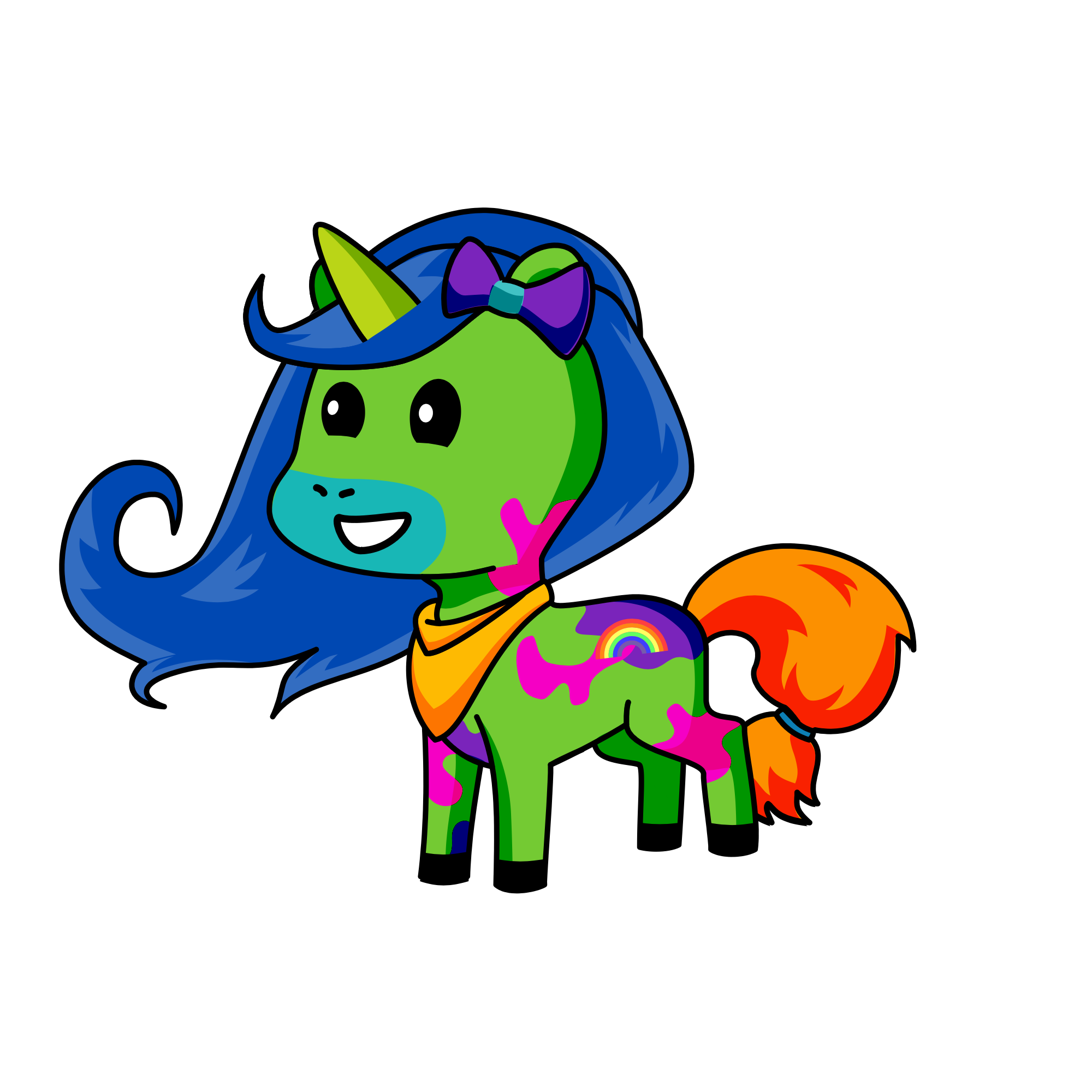 Rainbow Maggie , the unicorn
