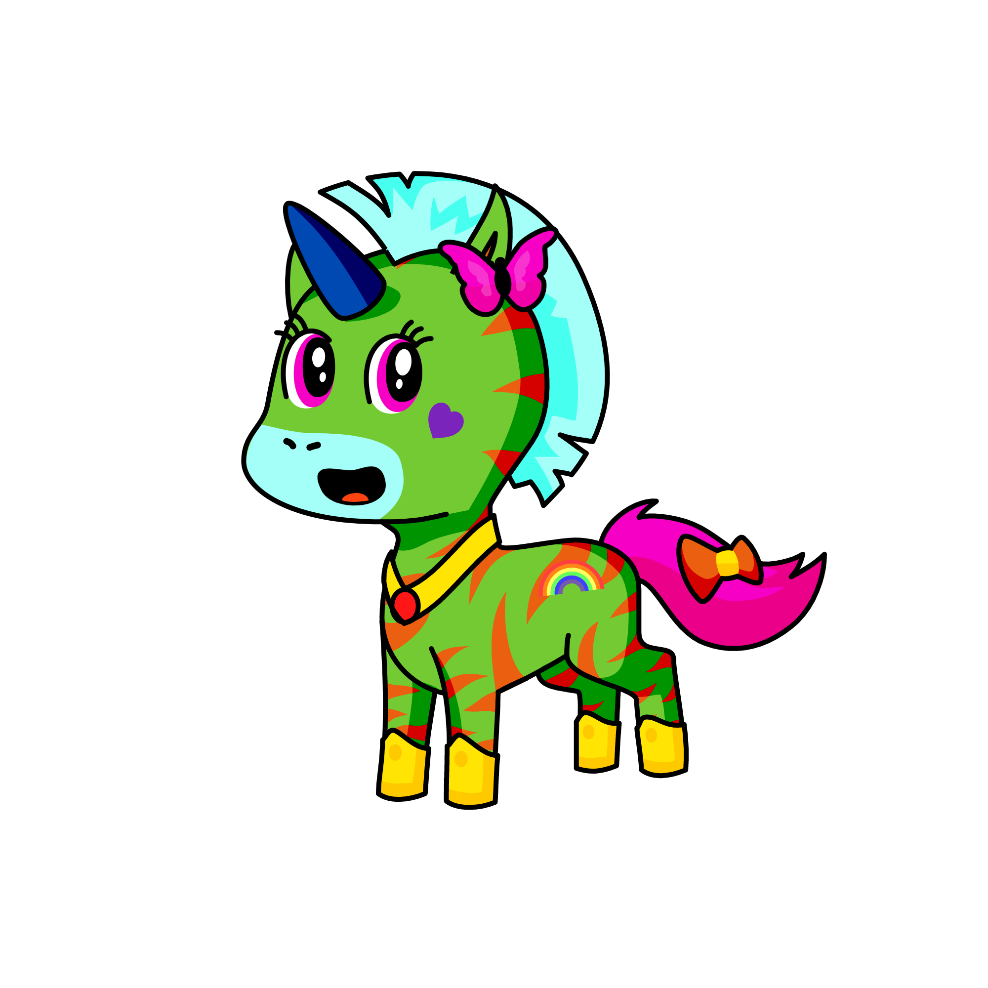 the flash cute, the unicorn