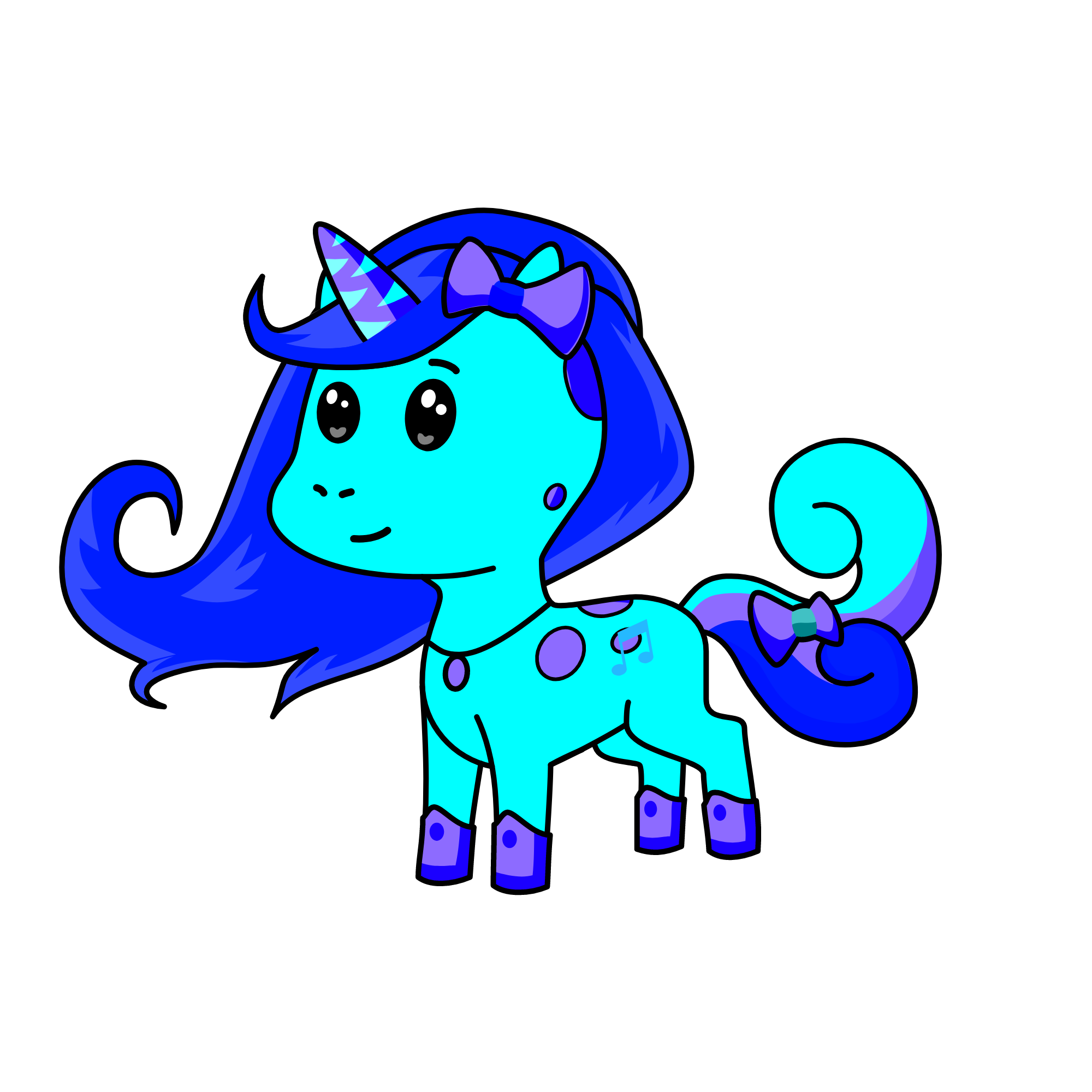 Princess Snow Music, the unicorn