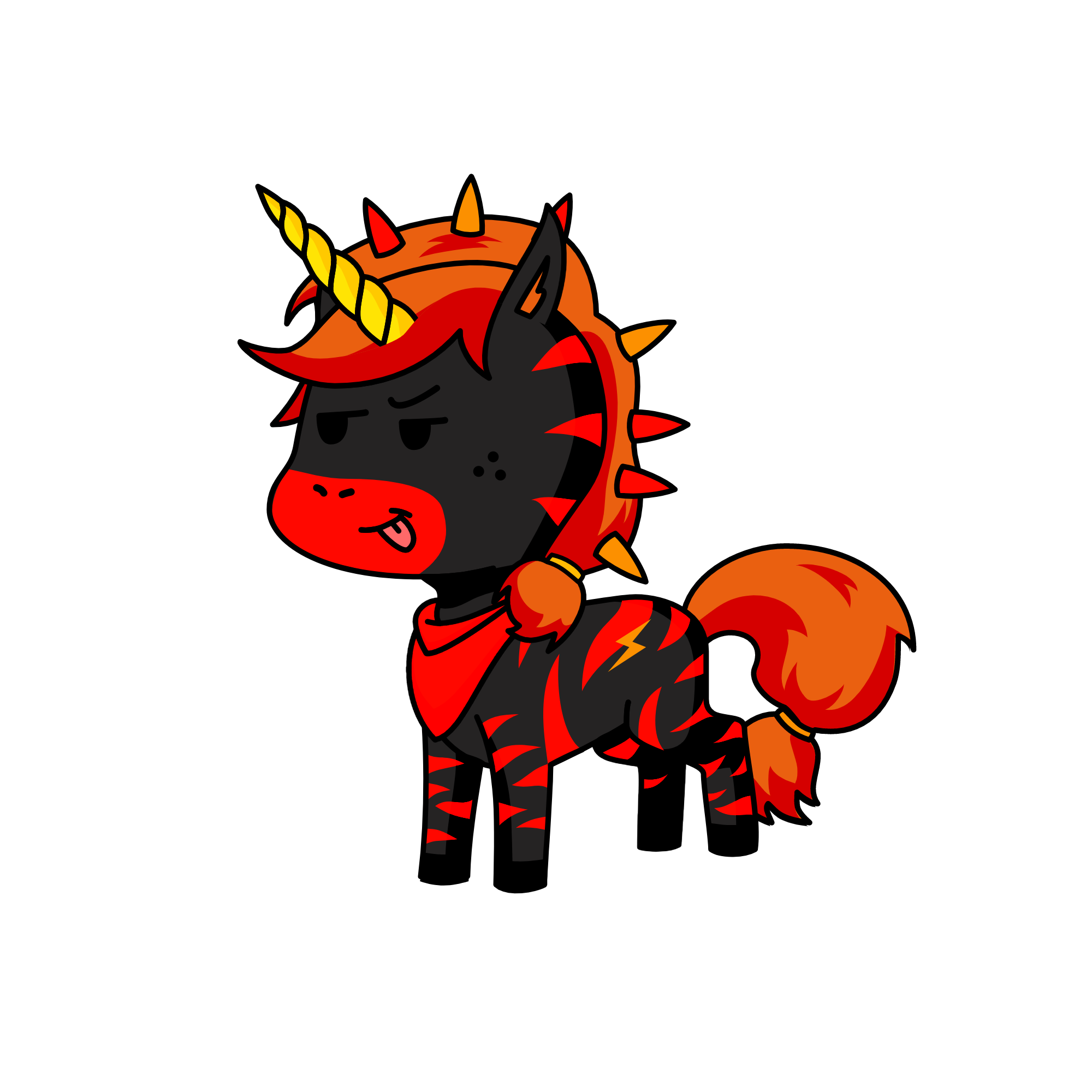 Flame, the unicorn