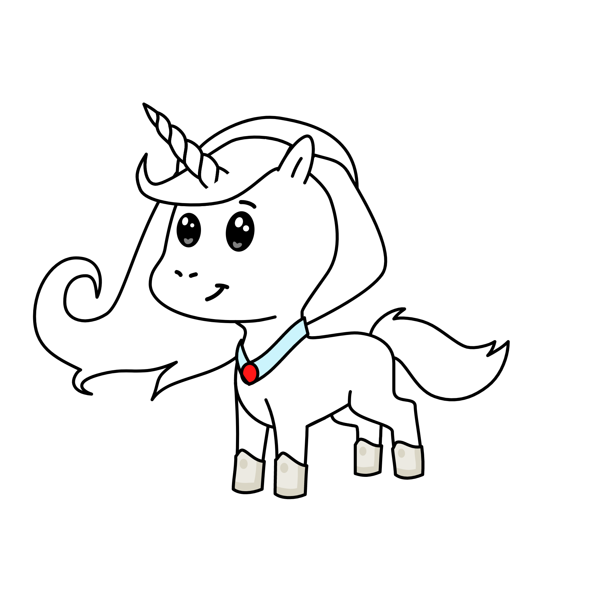 drak girl, the unicorn