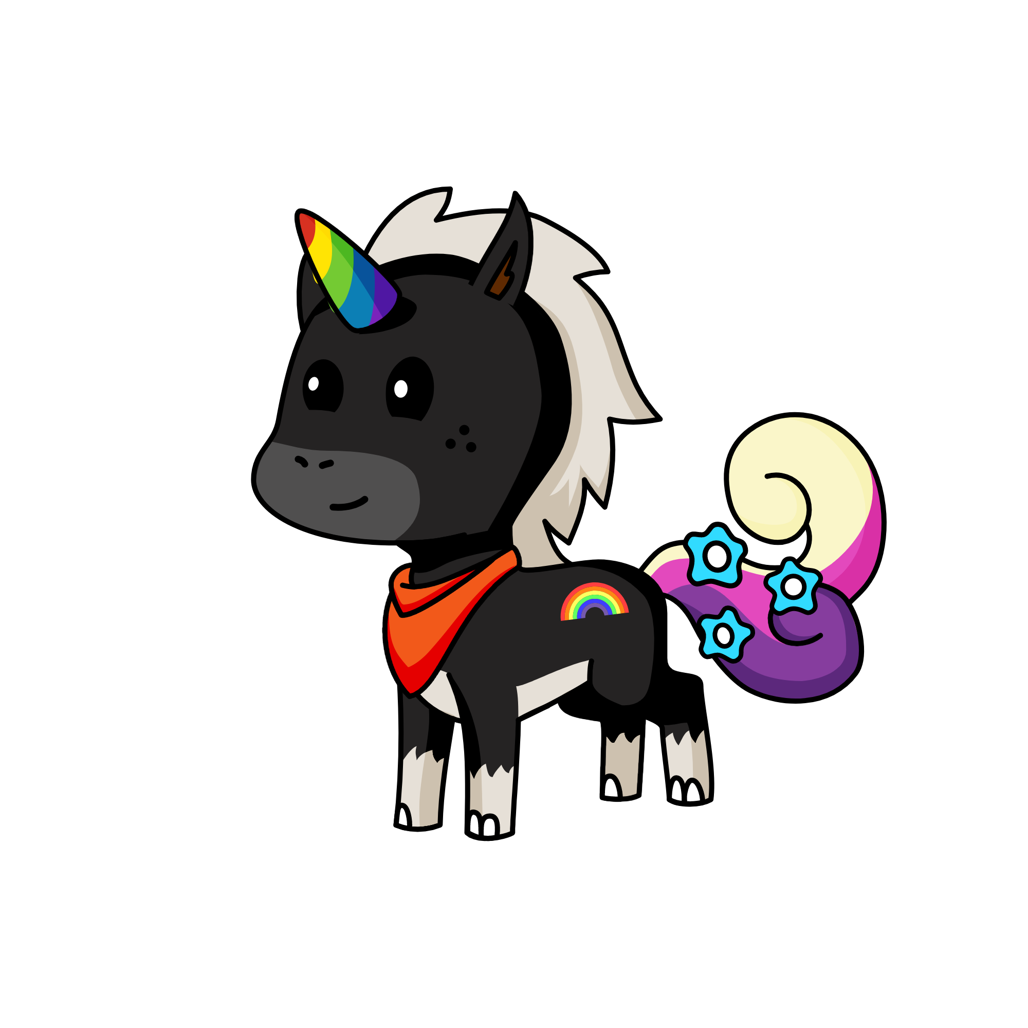 rambowcorn, the unicorn