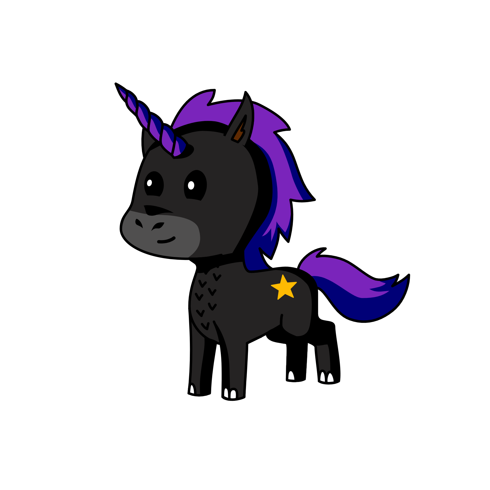 Tuesday Meow, the unicorn