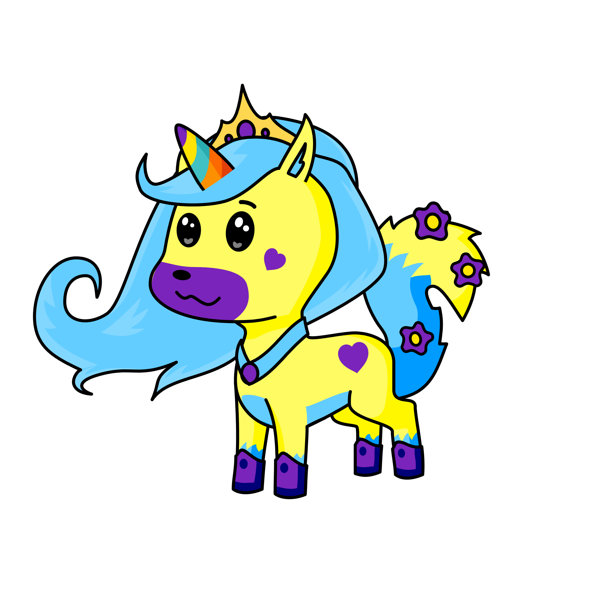 Ponpon, the unicorn