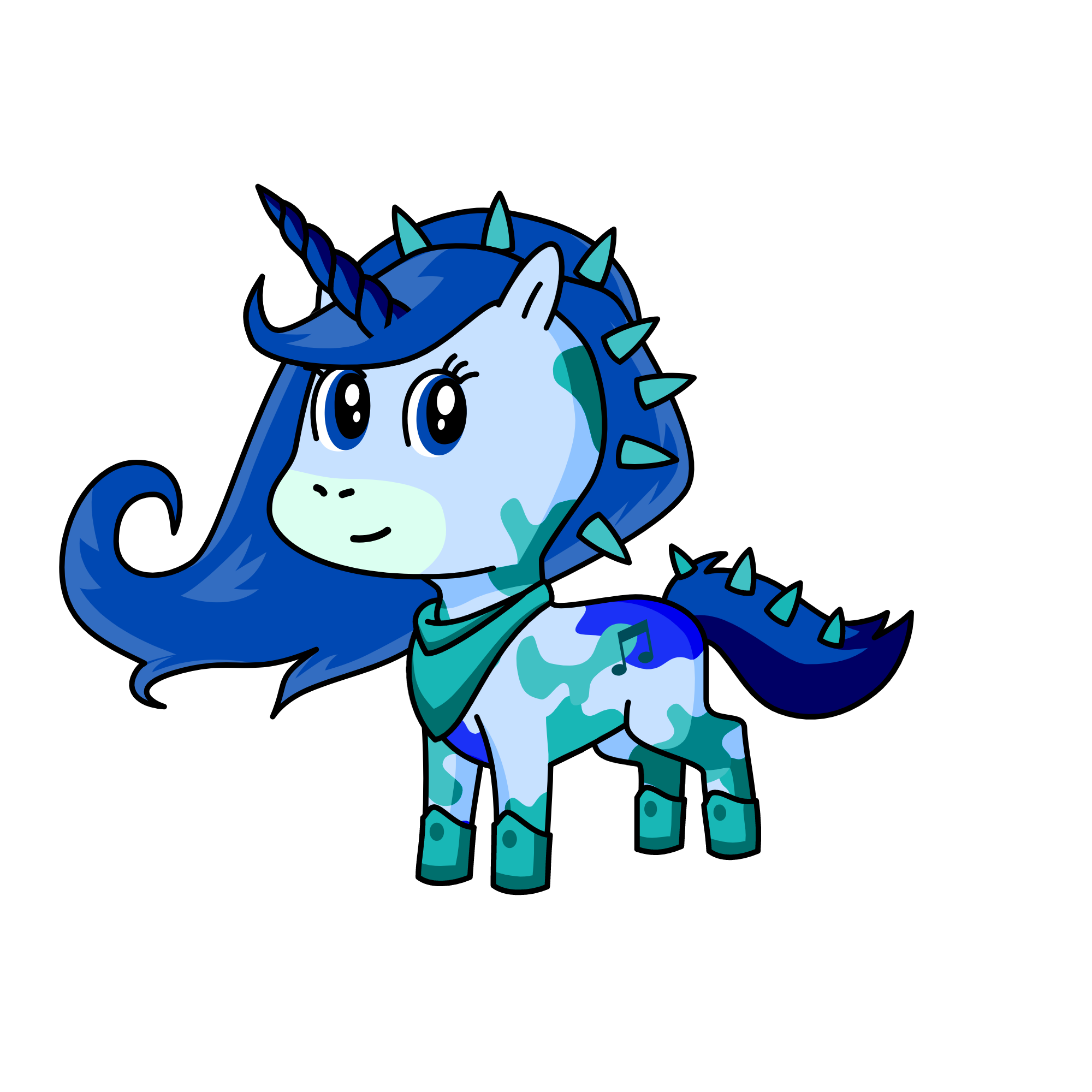 Elsa - reina de hielo, the unicorn