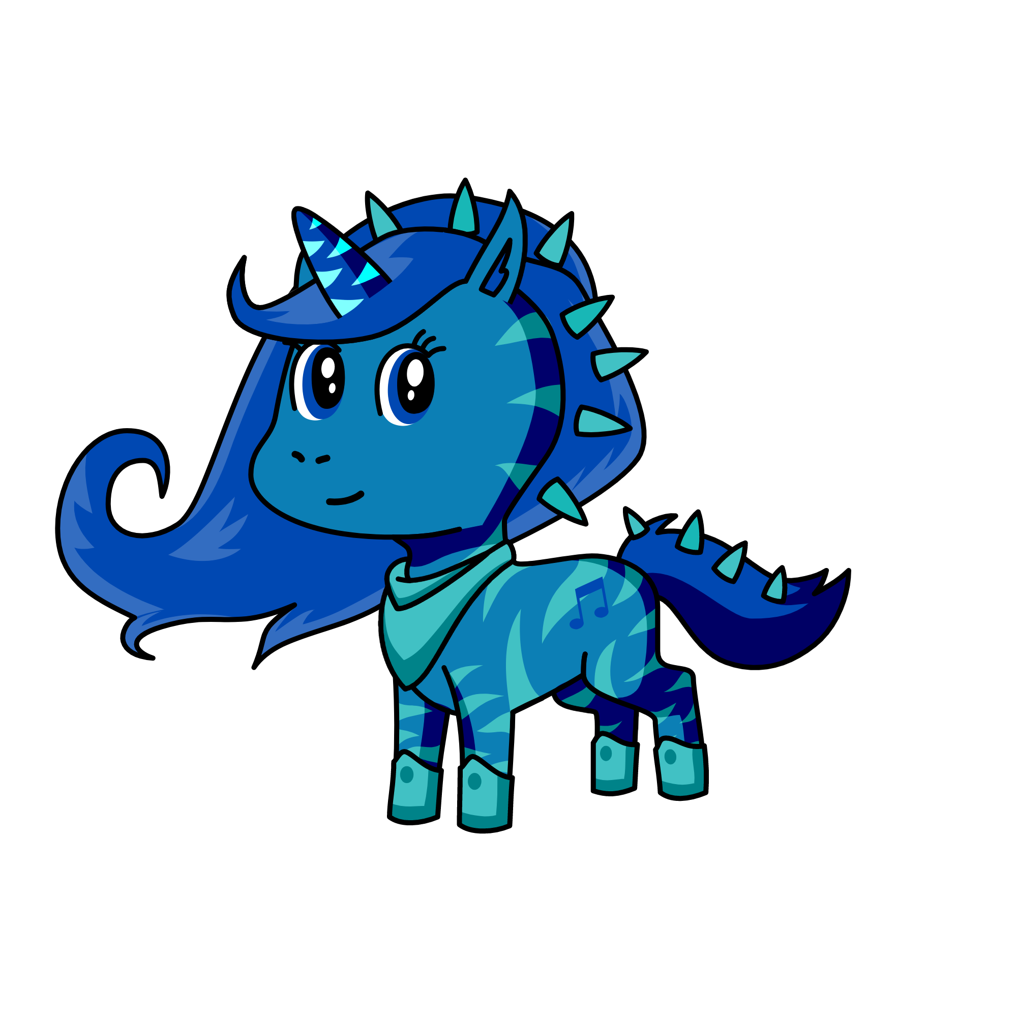 Reina del hielo, the unicorn