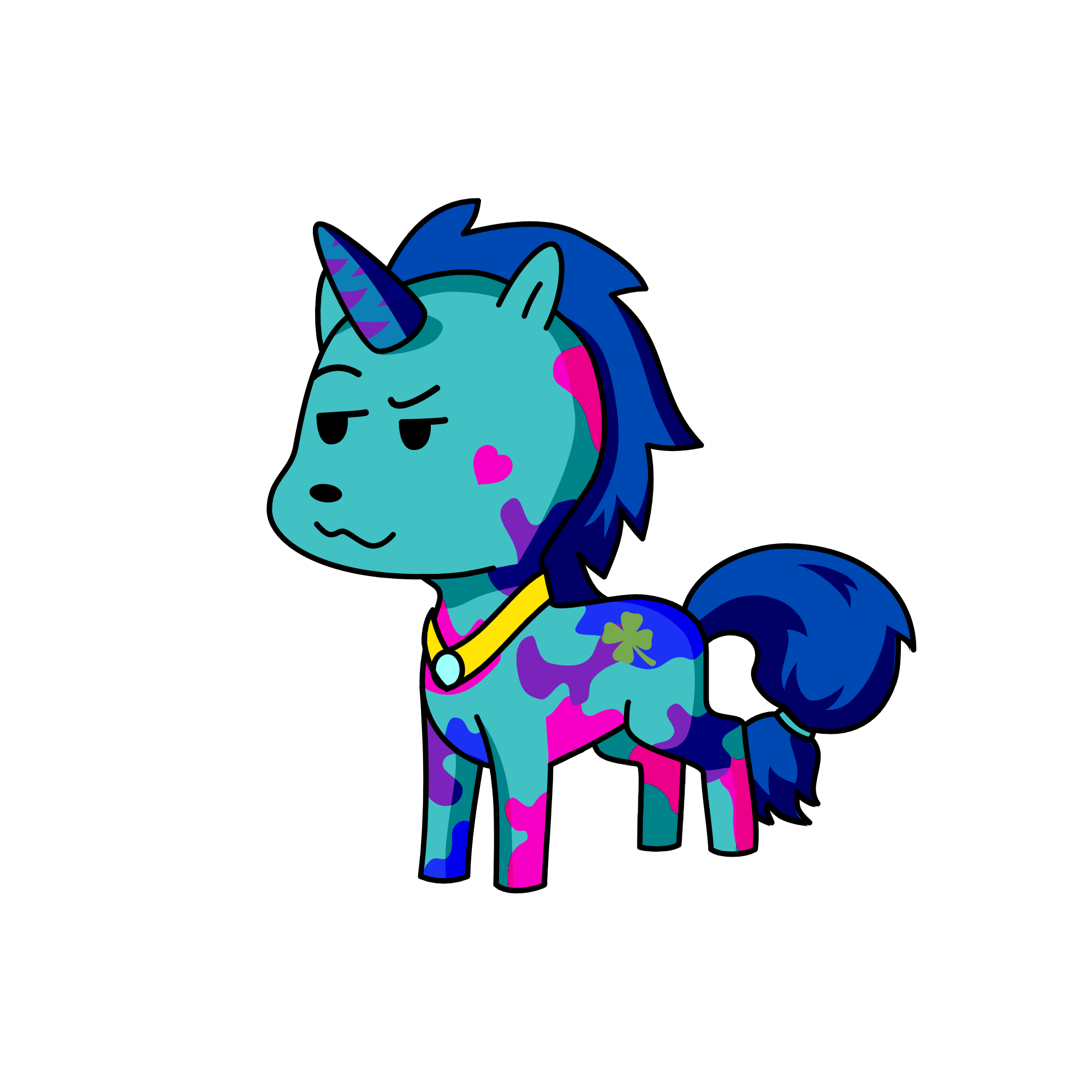 the cool boi, the unicorn