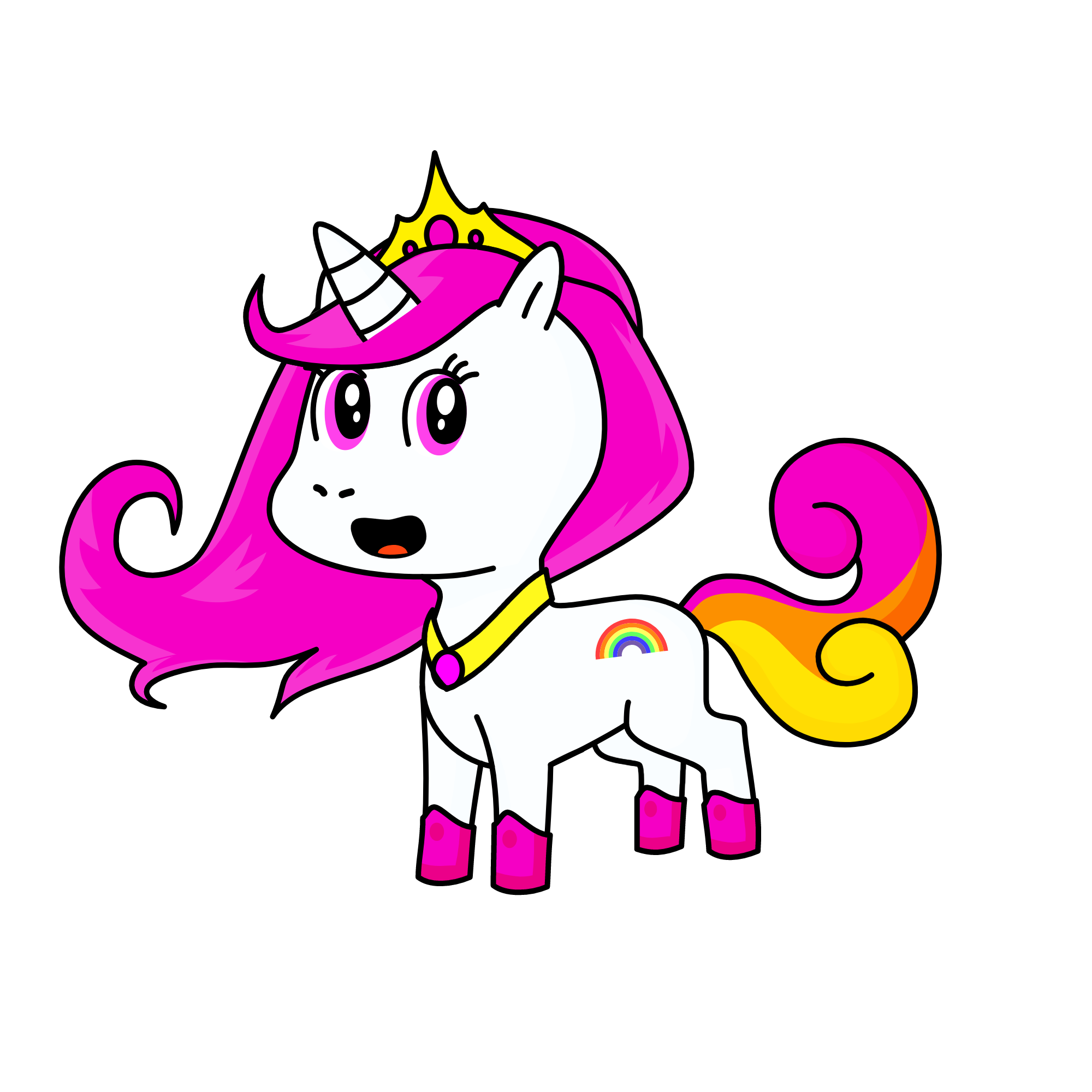 Rainbow Cupcake, the unicorn