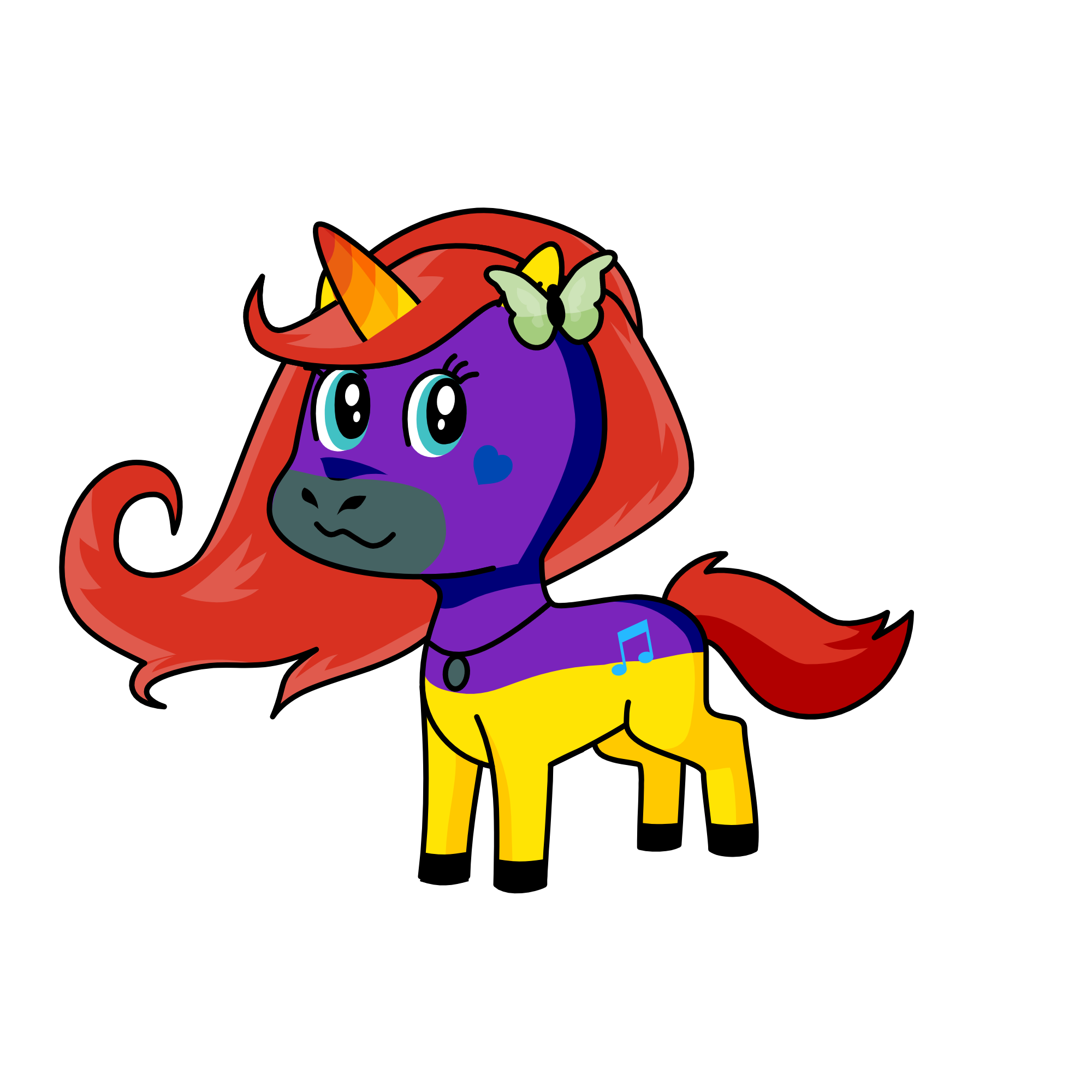 Nightime Shimmer, the unicorn