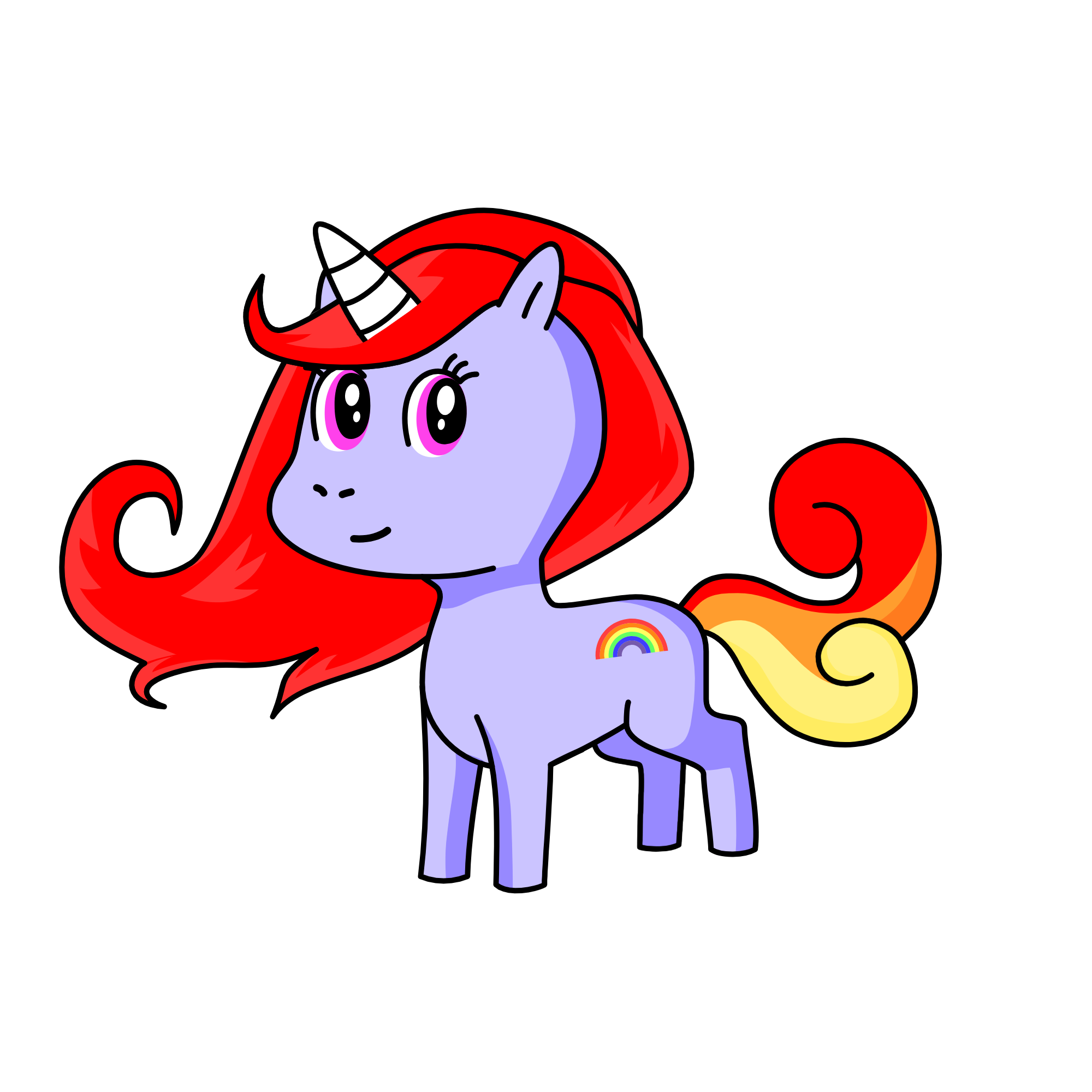 Rainbow Dash, the unicorn