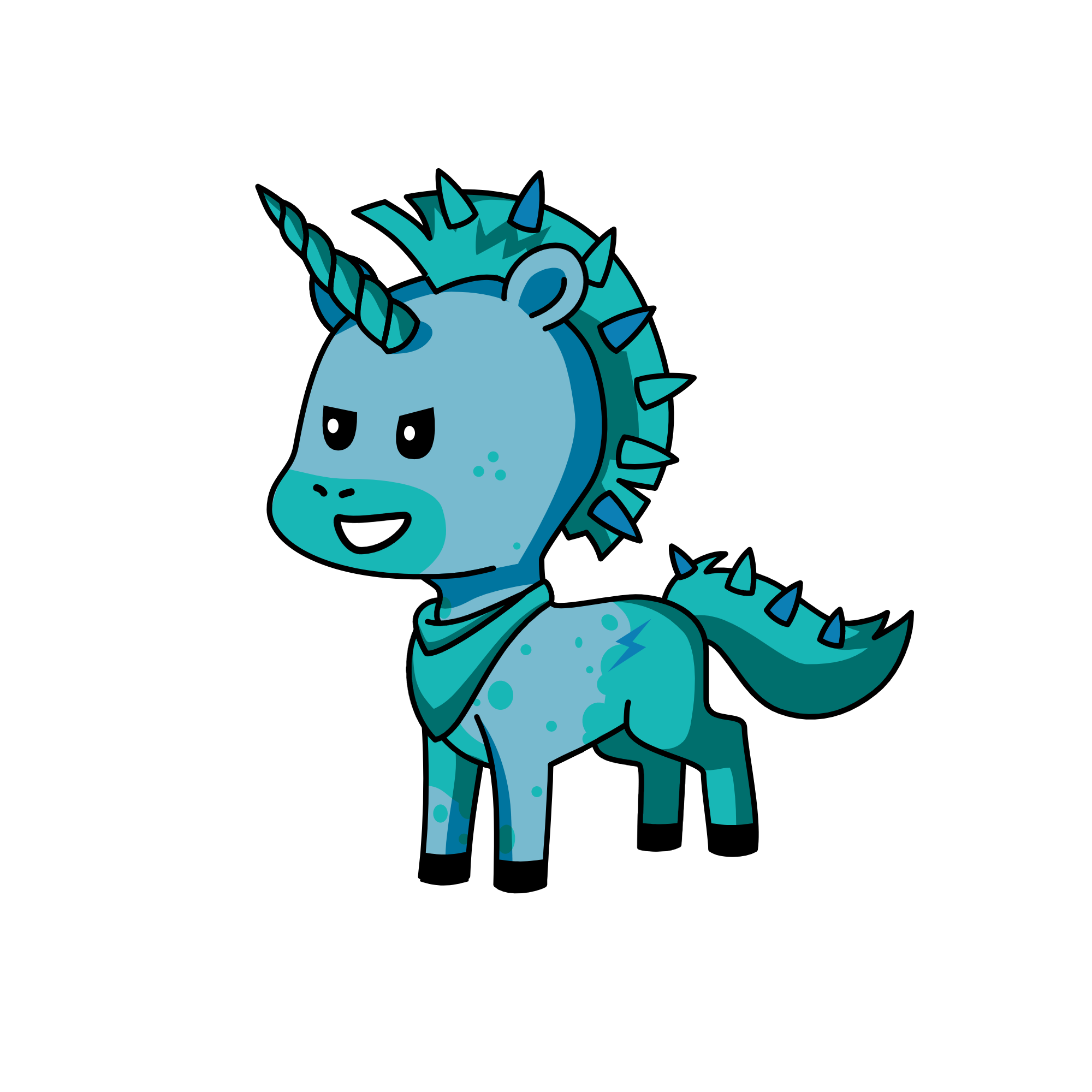 blupy, the unicorn
