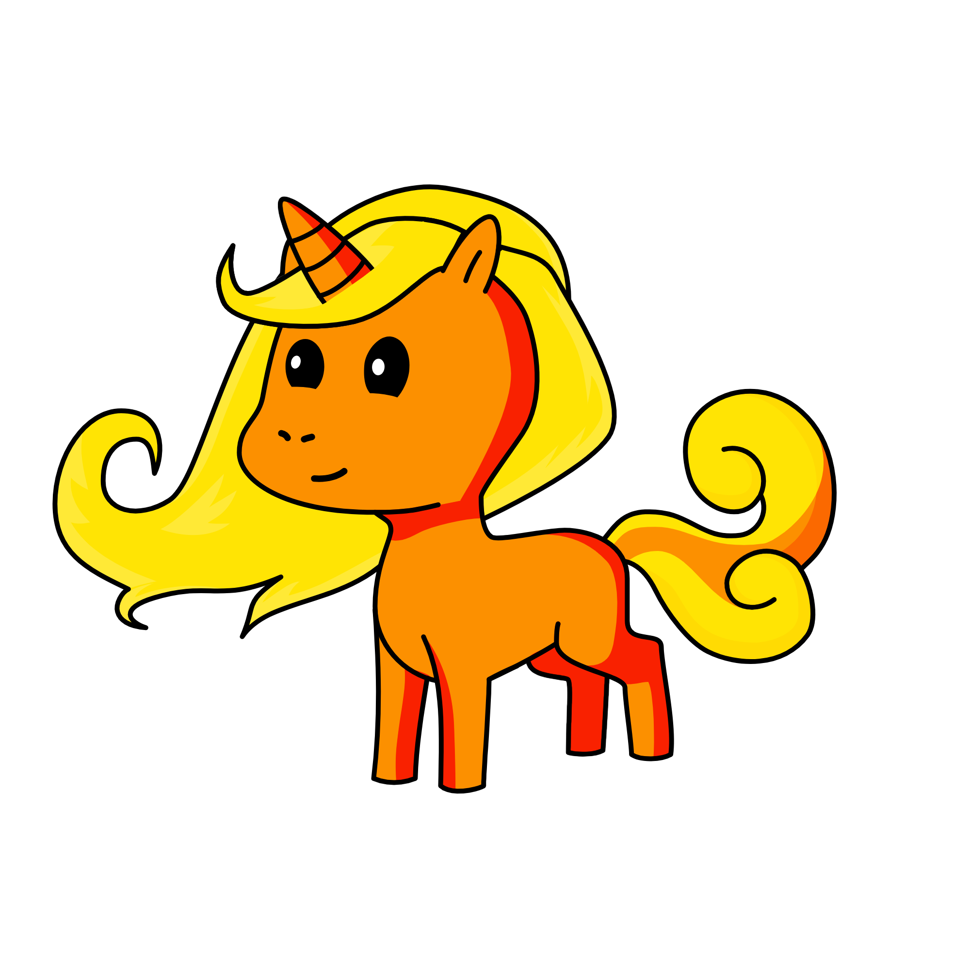 Sunrise, the unicorn