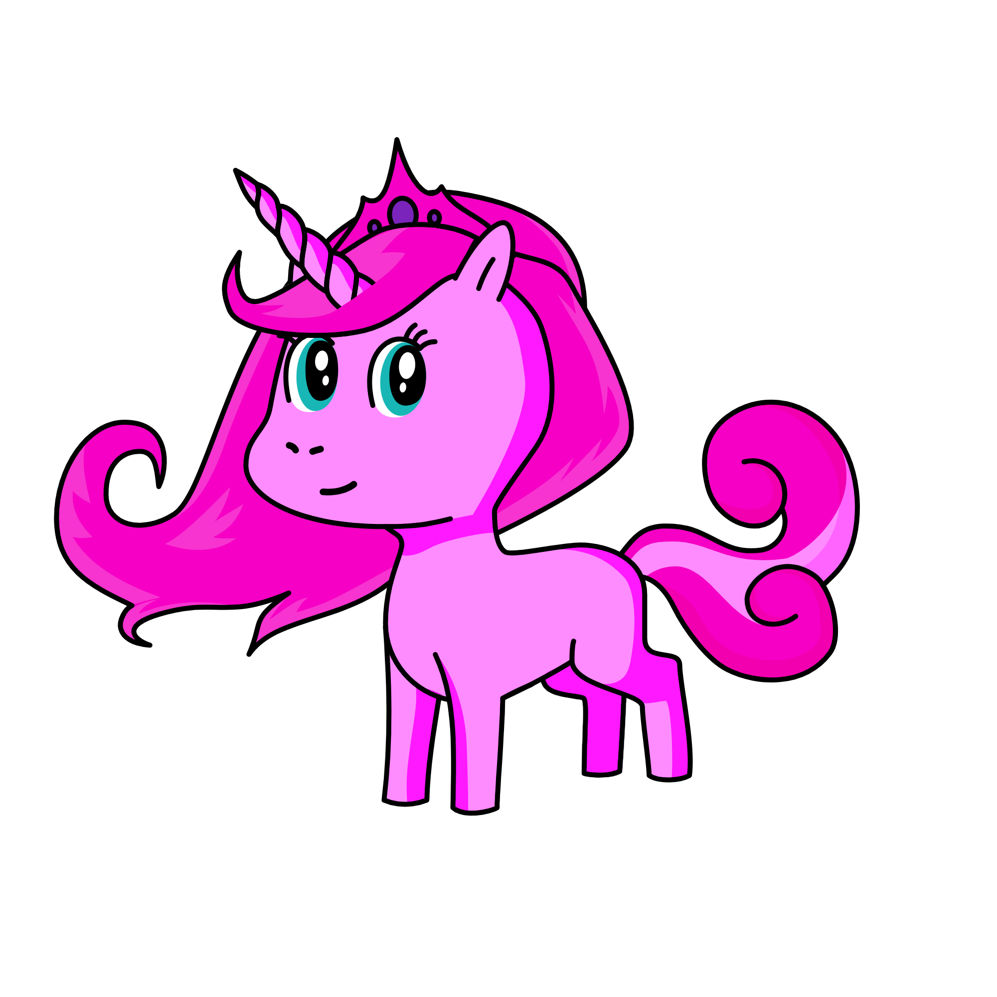 Pinki, the unicorn
