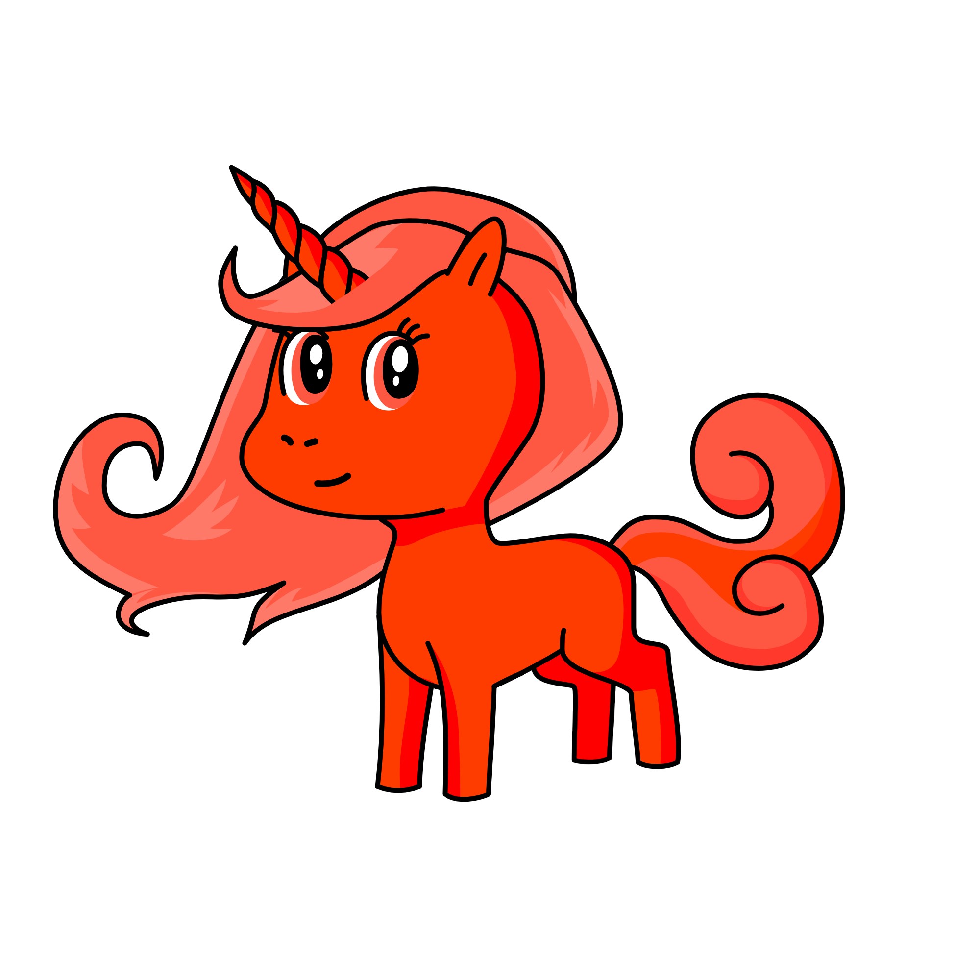 Fire, the unicorn