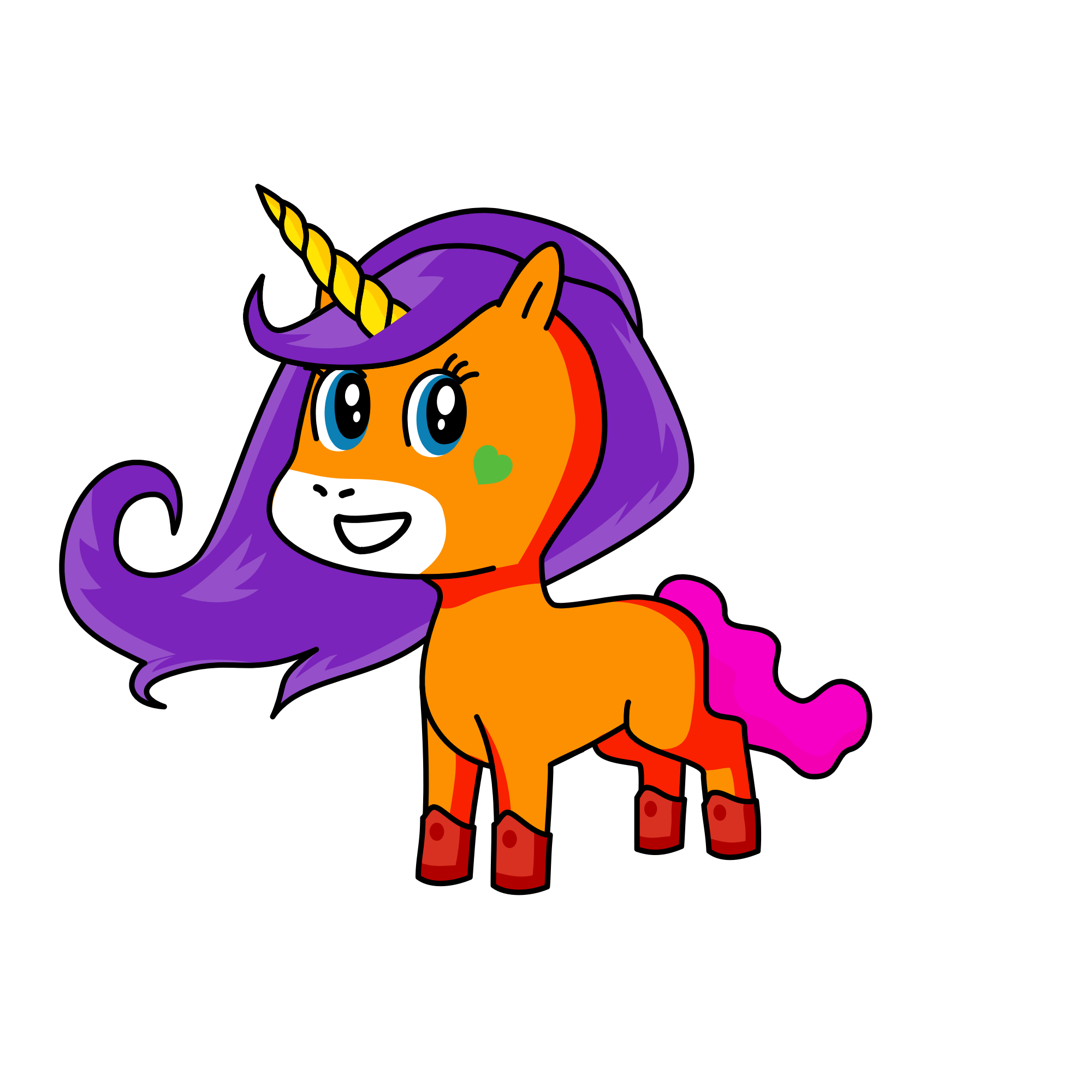 Color , the unicorn