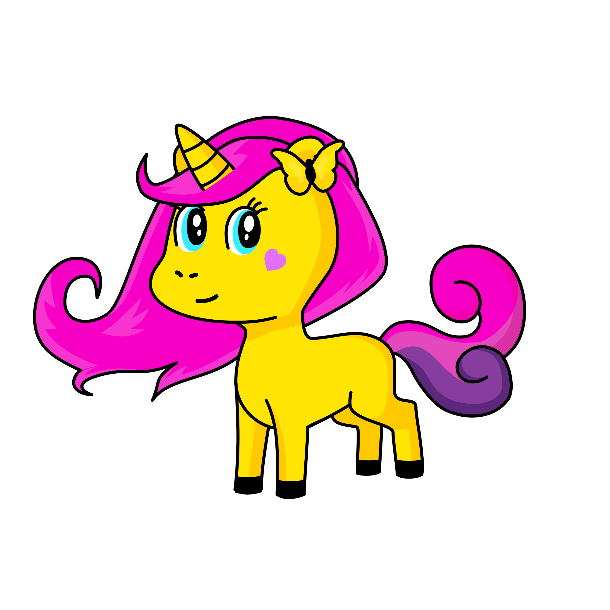 Fluttershy, the unicorn